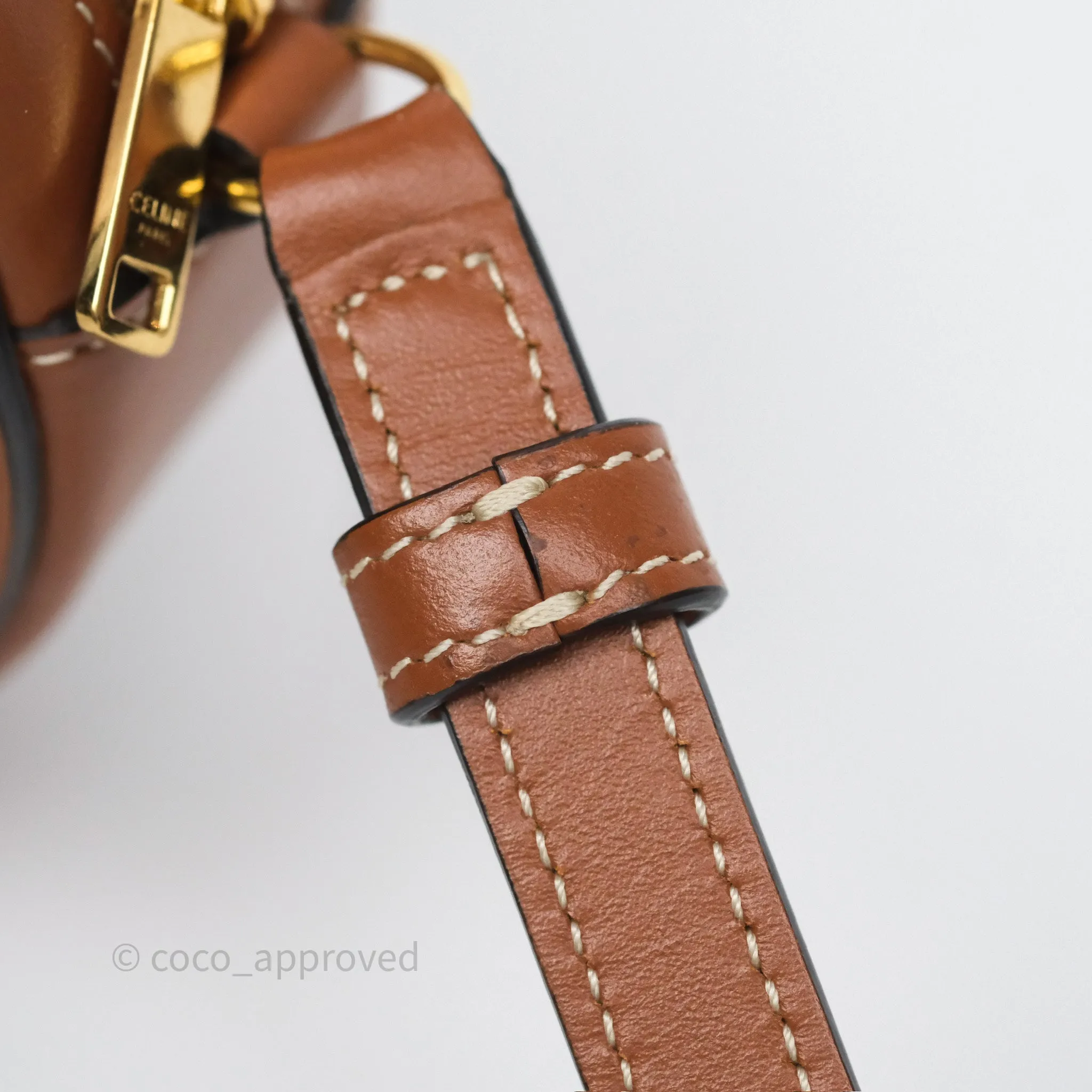 Celine Oval Bag Cuir Triophe Tan Calfskin