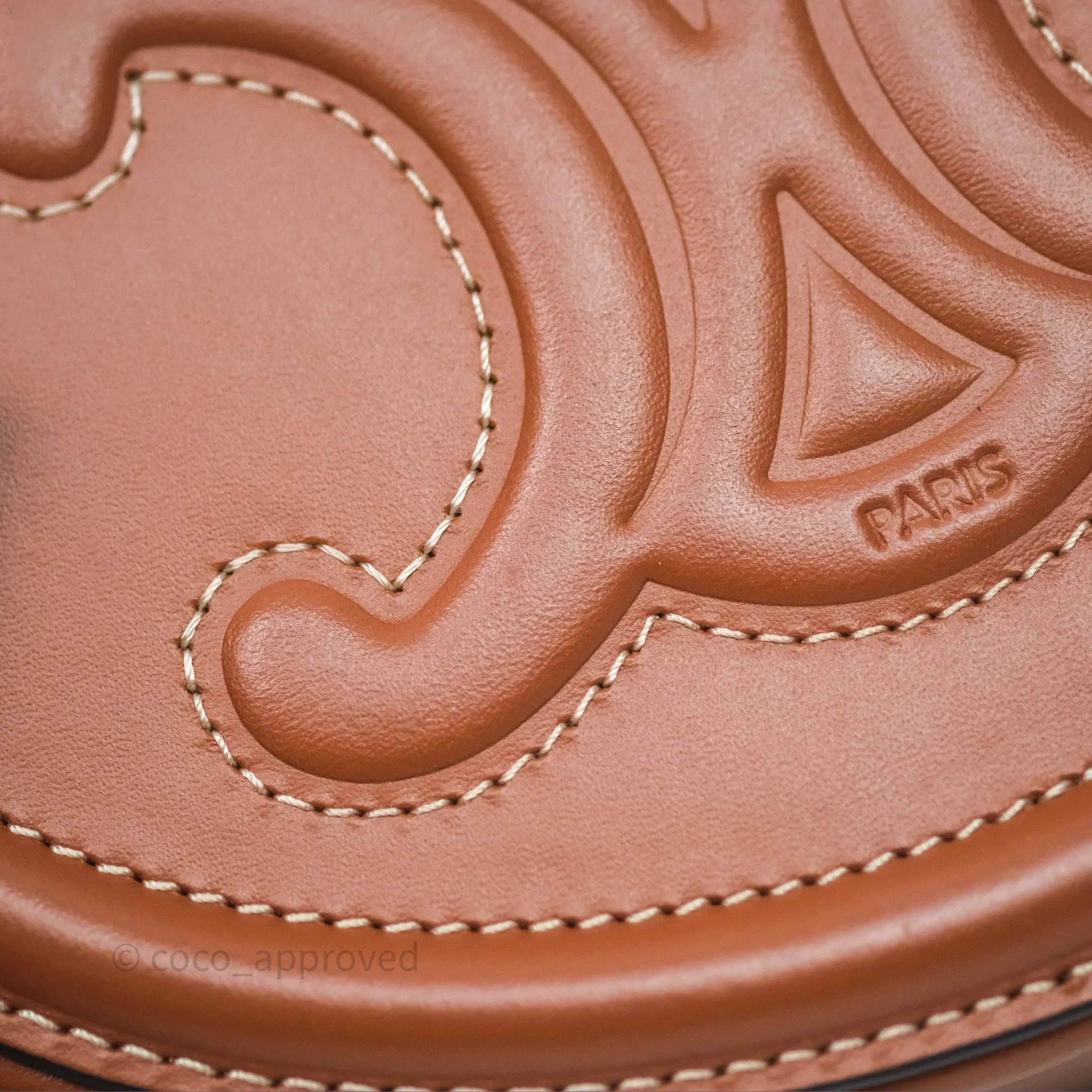 Celine Oval Bag Cuir Triophe Tan Calfskin