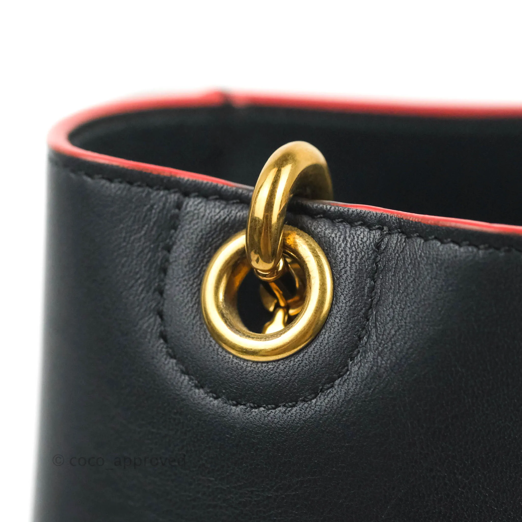 Celine Sangle Bucket Bag Navy Calfskin
