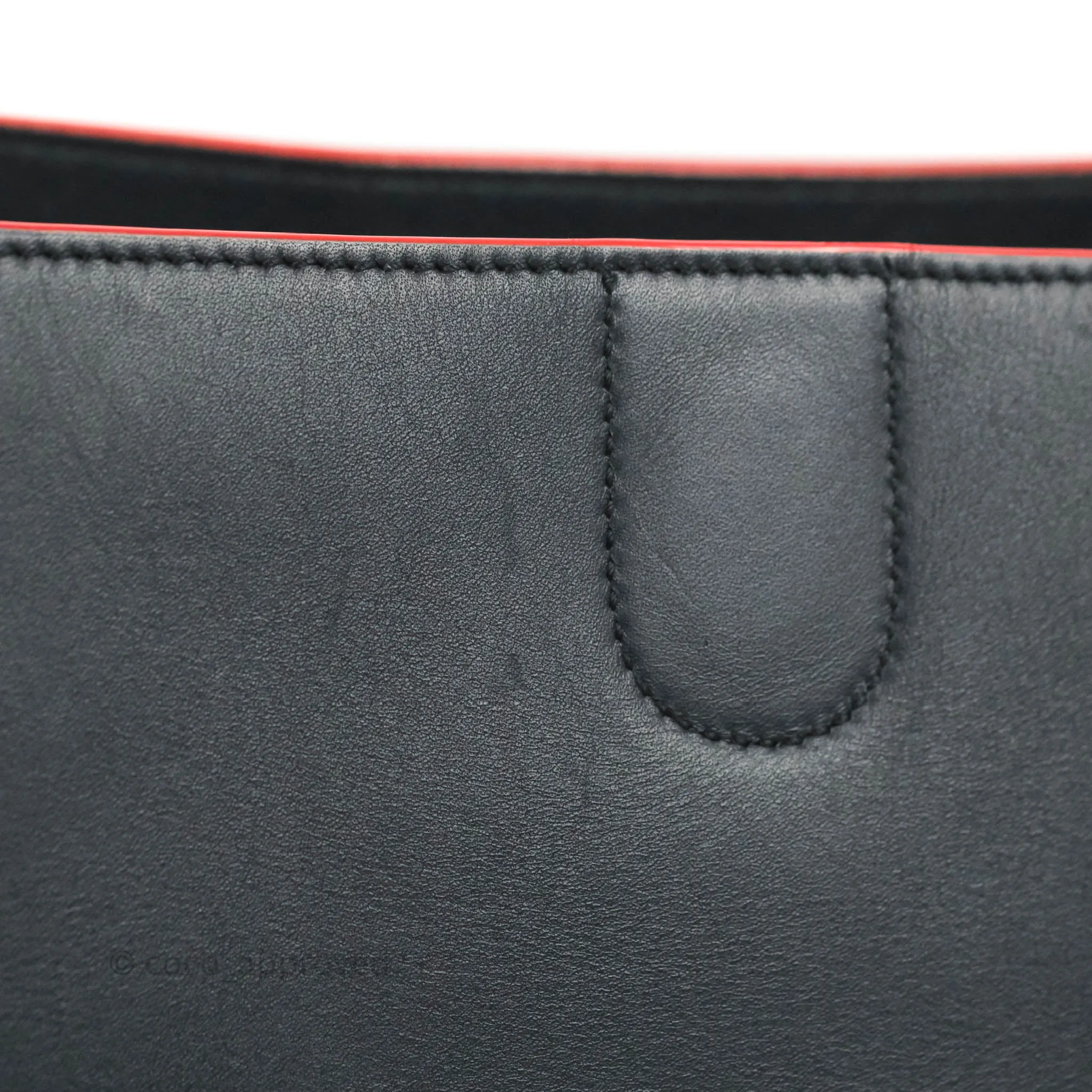 Celine Sangle Bucket Bag Navy Calfskin