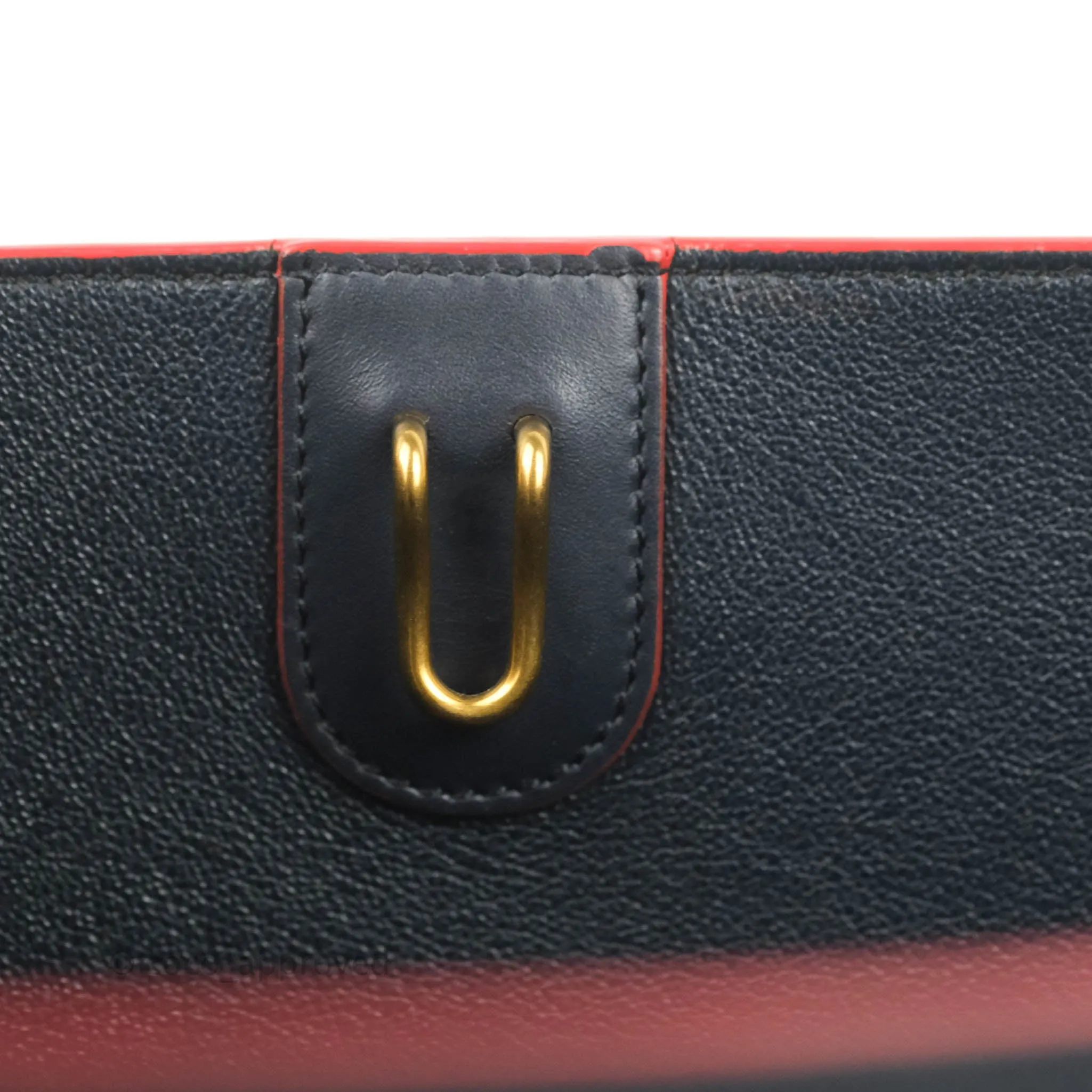 Celine Sangle Bucket Bag Navy Calfskin