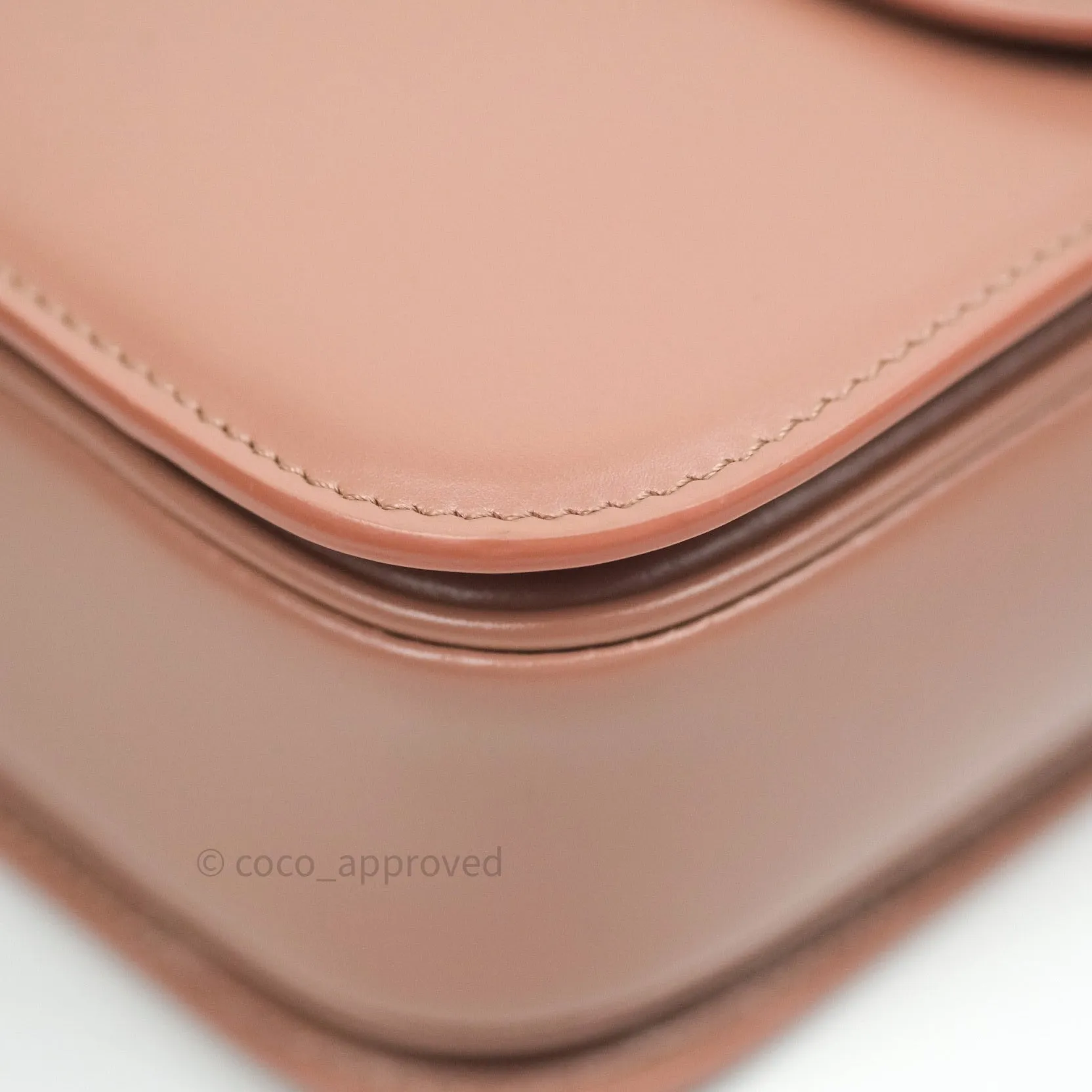 Celine Shiny Calfskin Medium Triomphe Antique Rose