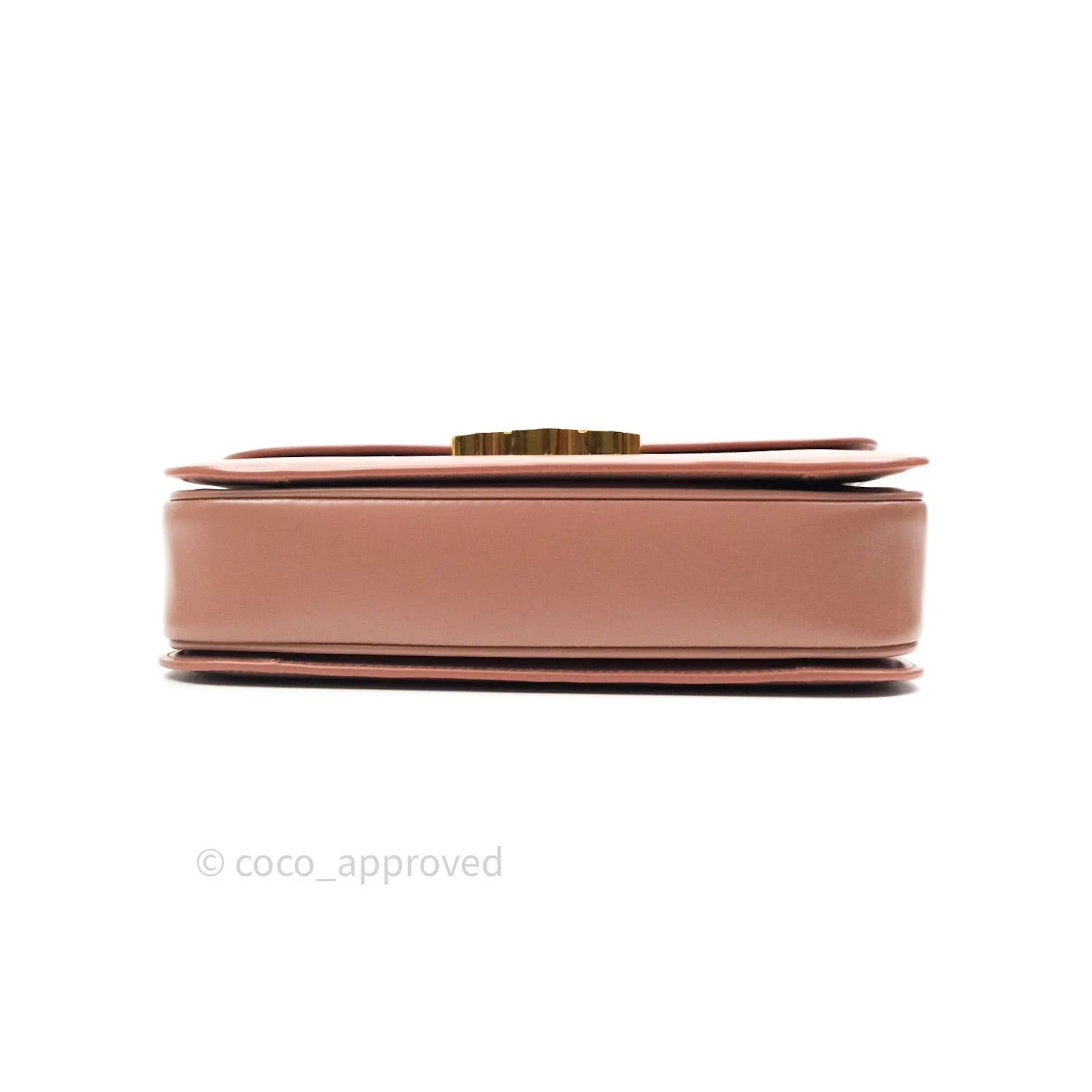 Celine Shiny Calfskin Medium Triomphe Antique Rose