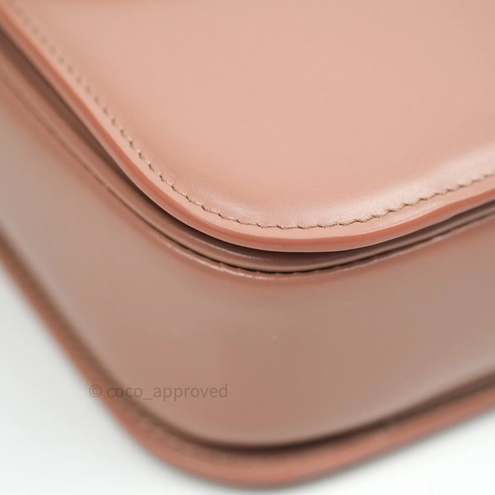 Celine Shiny Calfskin Medium Triomphe Antique Rose