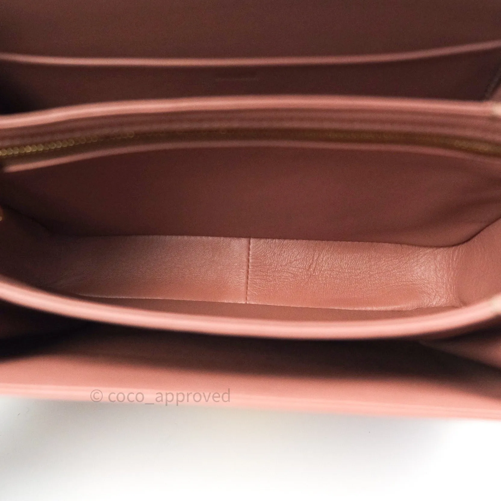 Celine Shiny Calfskin Medium Triomphe Antique Rose