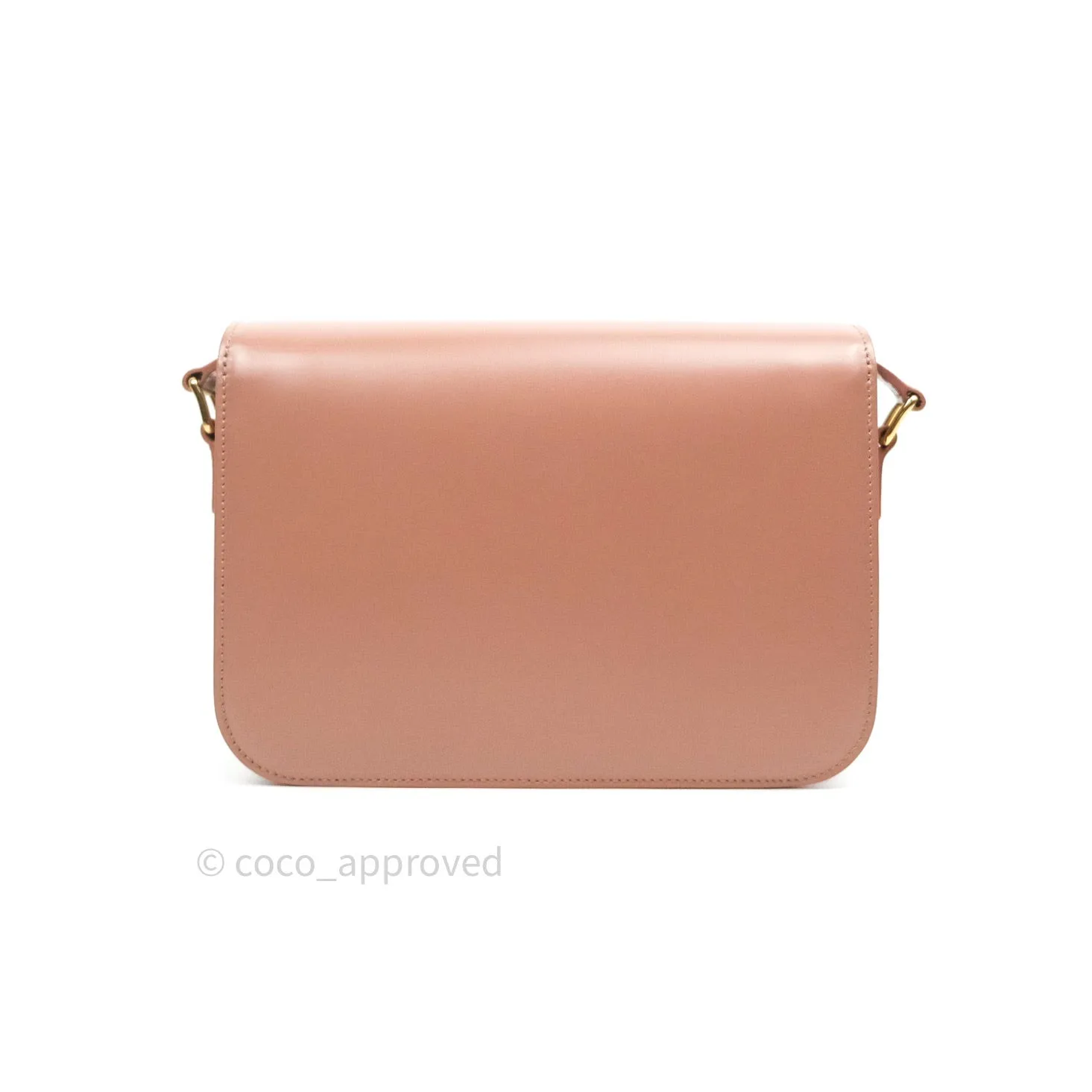 Celine Shiny Calfskin Medium Triomphe Antique Rose
