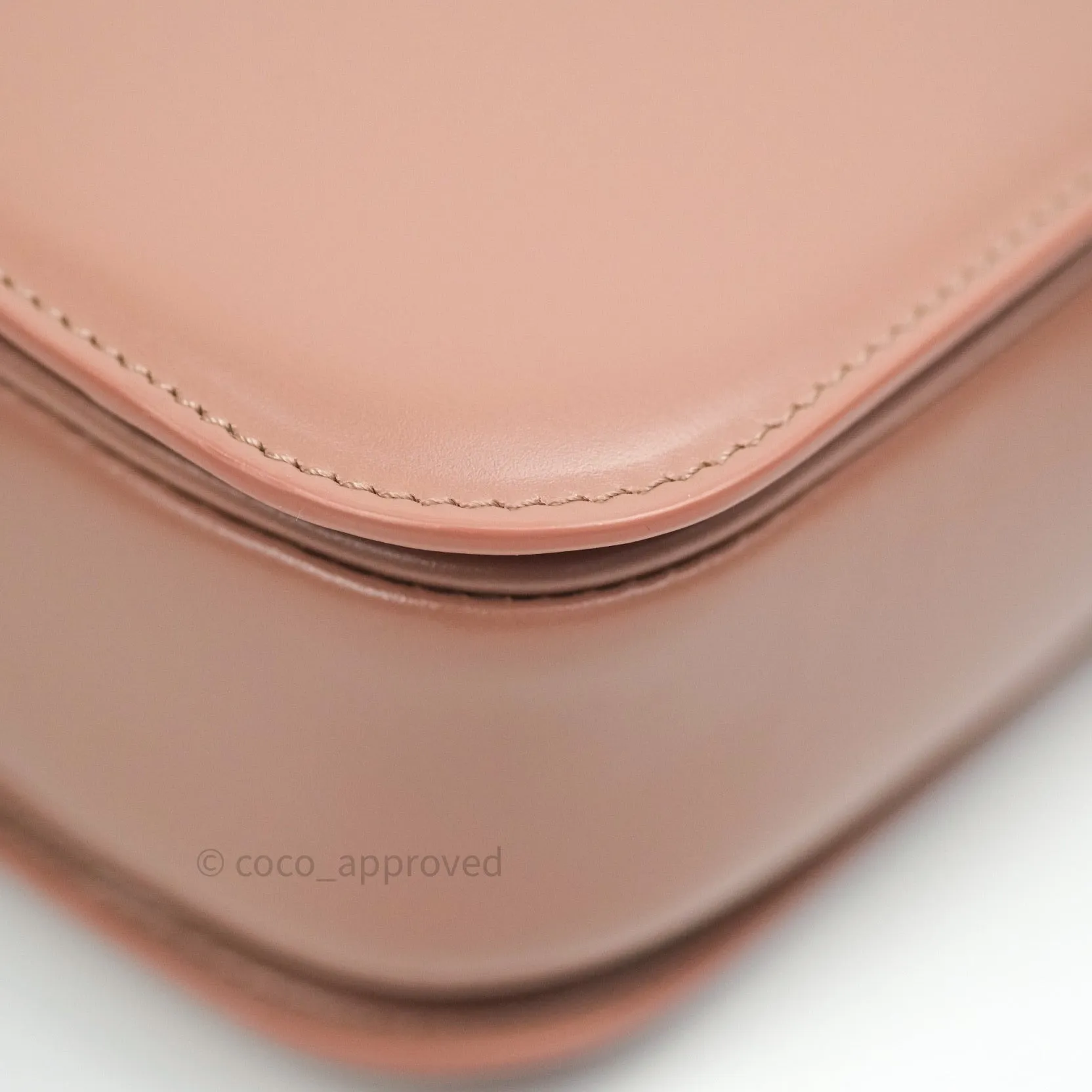 Celine Shiny Calfskin Medium Triomphe Antique Rose