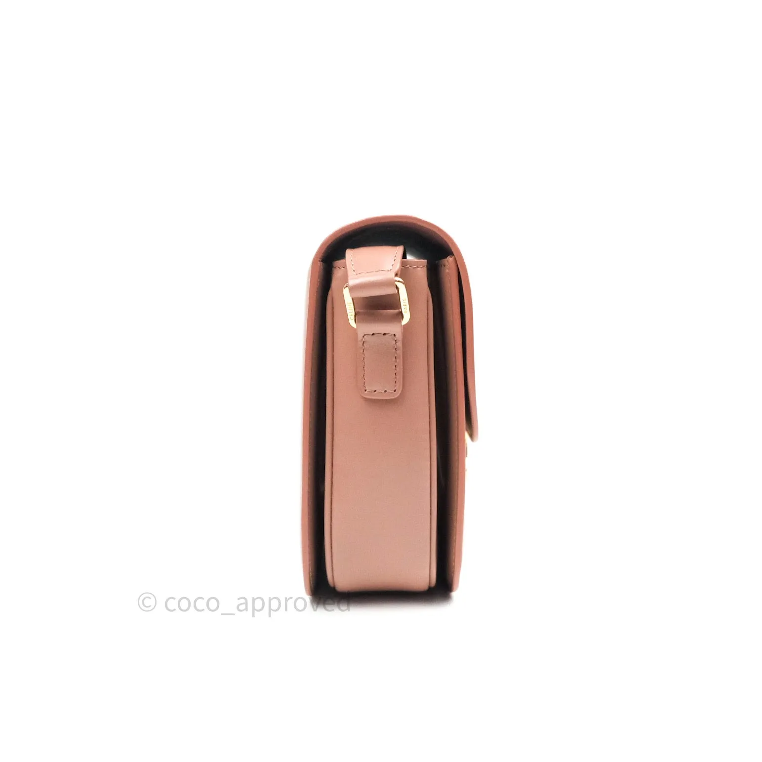 Celine Shiny Calfskin Medium Triomphe Antique Rose