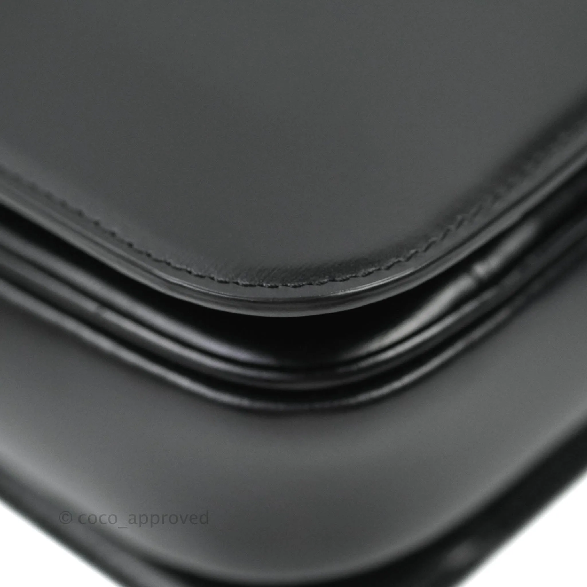 Celine Shiny Calfskin Medium Triomphe Black