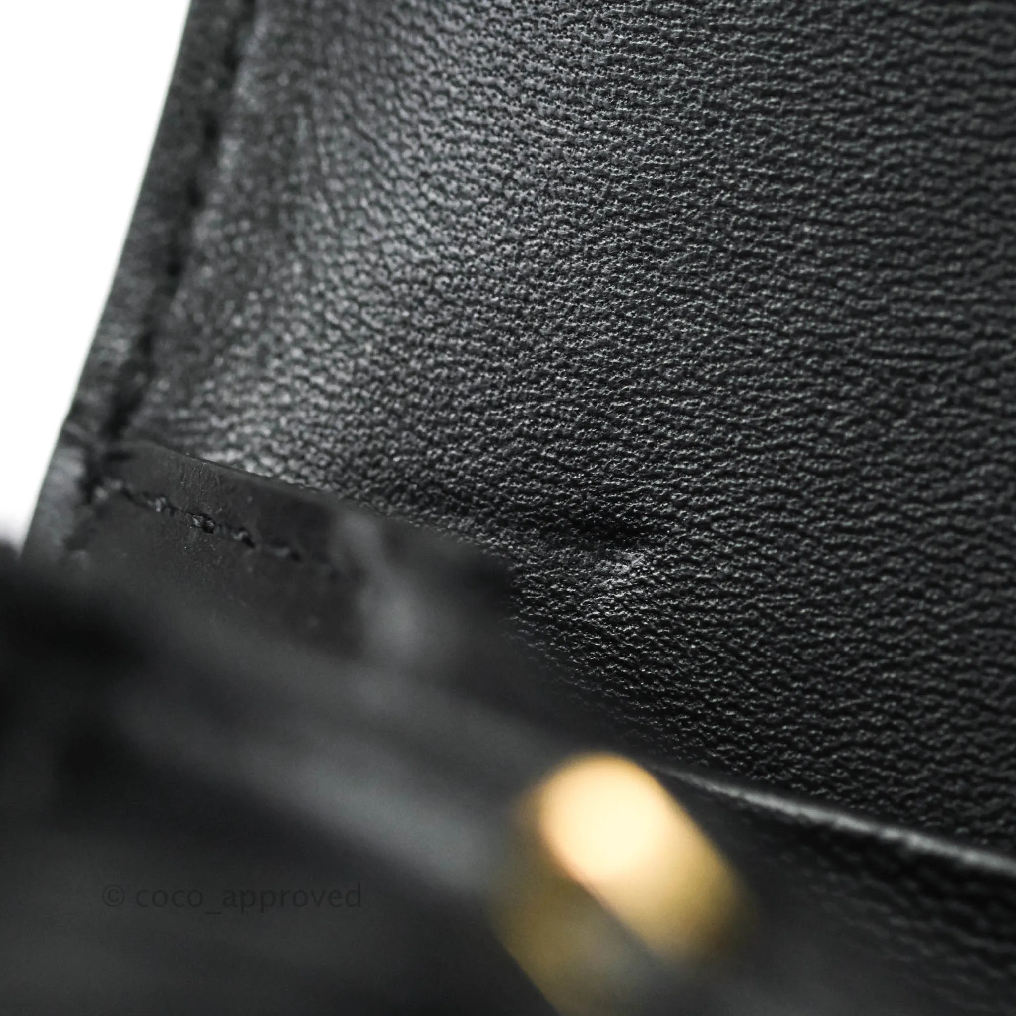 Celine Shiny Calfskin Medium Triomphe Black