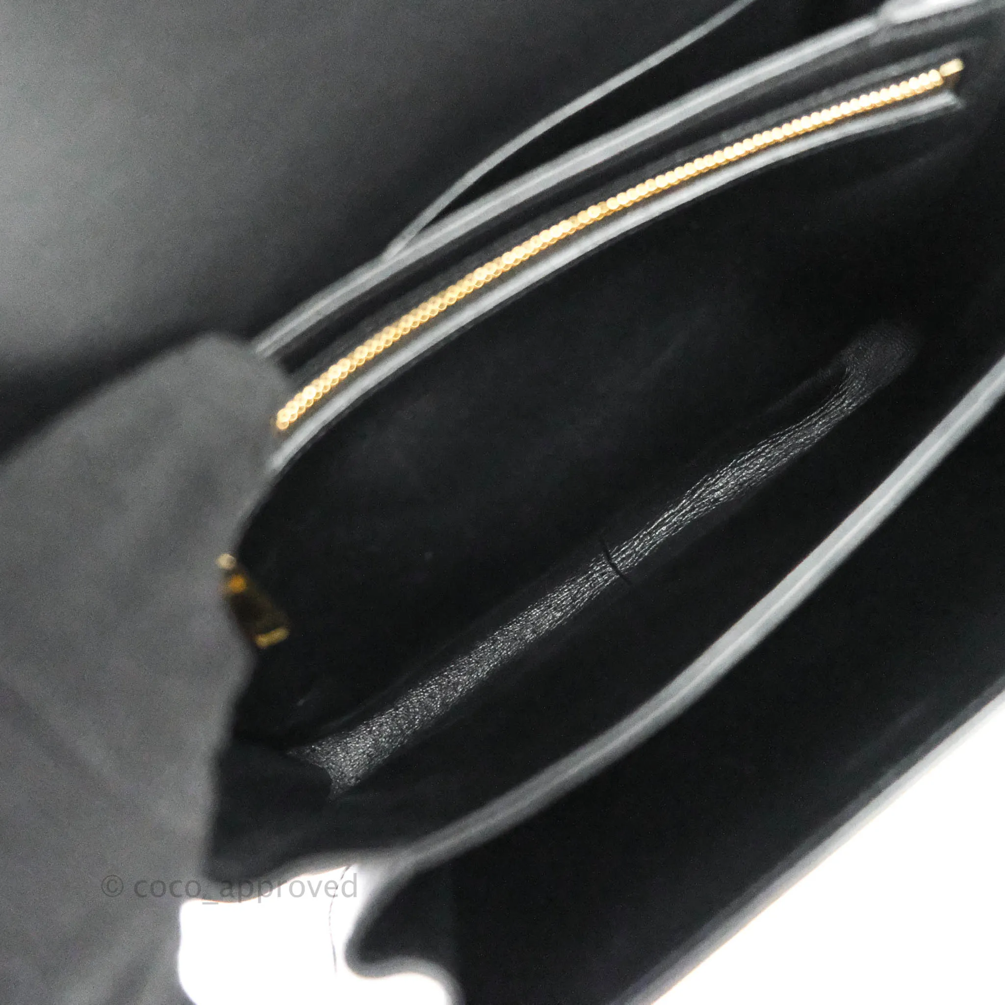 Celine Shiny Calfskin Medium Triomphe Black