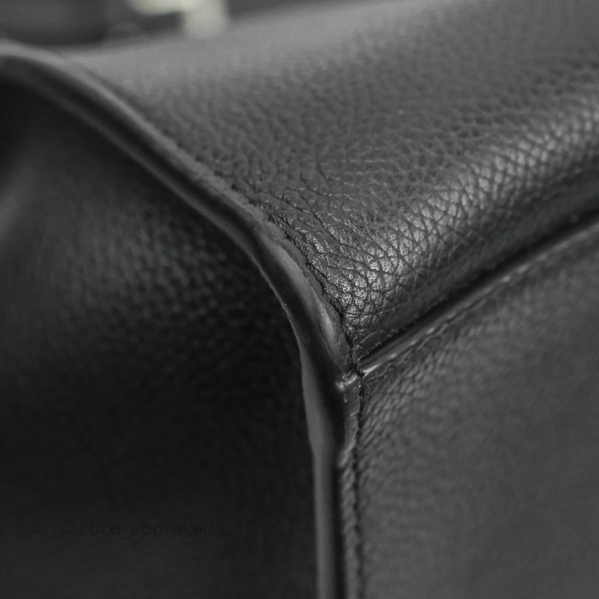 Celine Small Big Bag Black Supple Grained Leather Silver Hardware