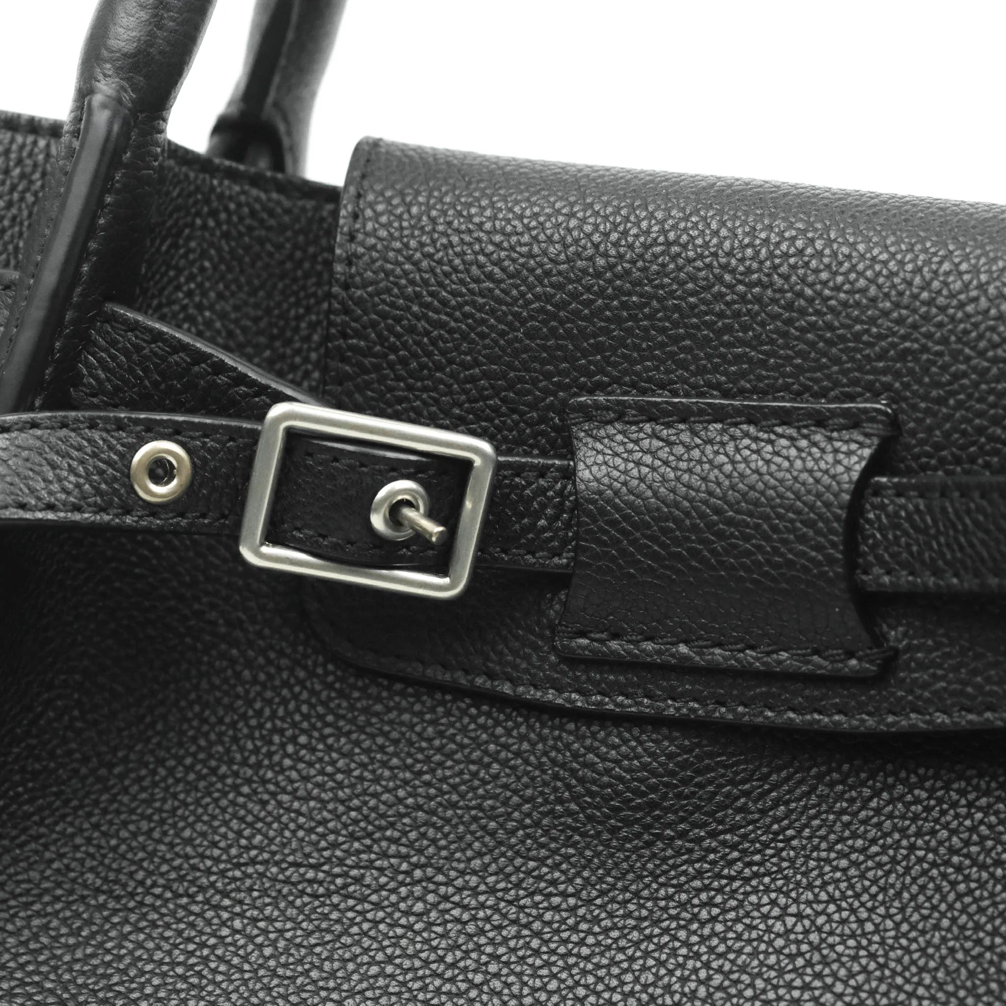 Celine Small Big Bag Black Supple Grained Leather Silver Hardware