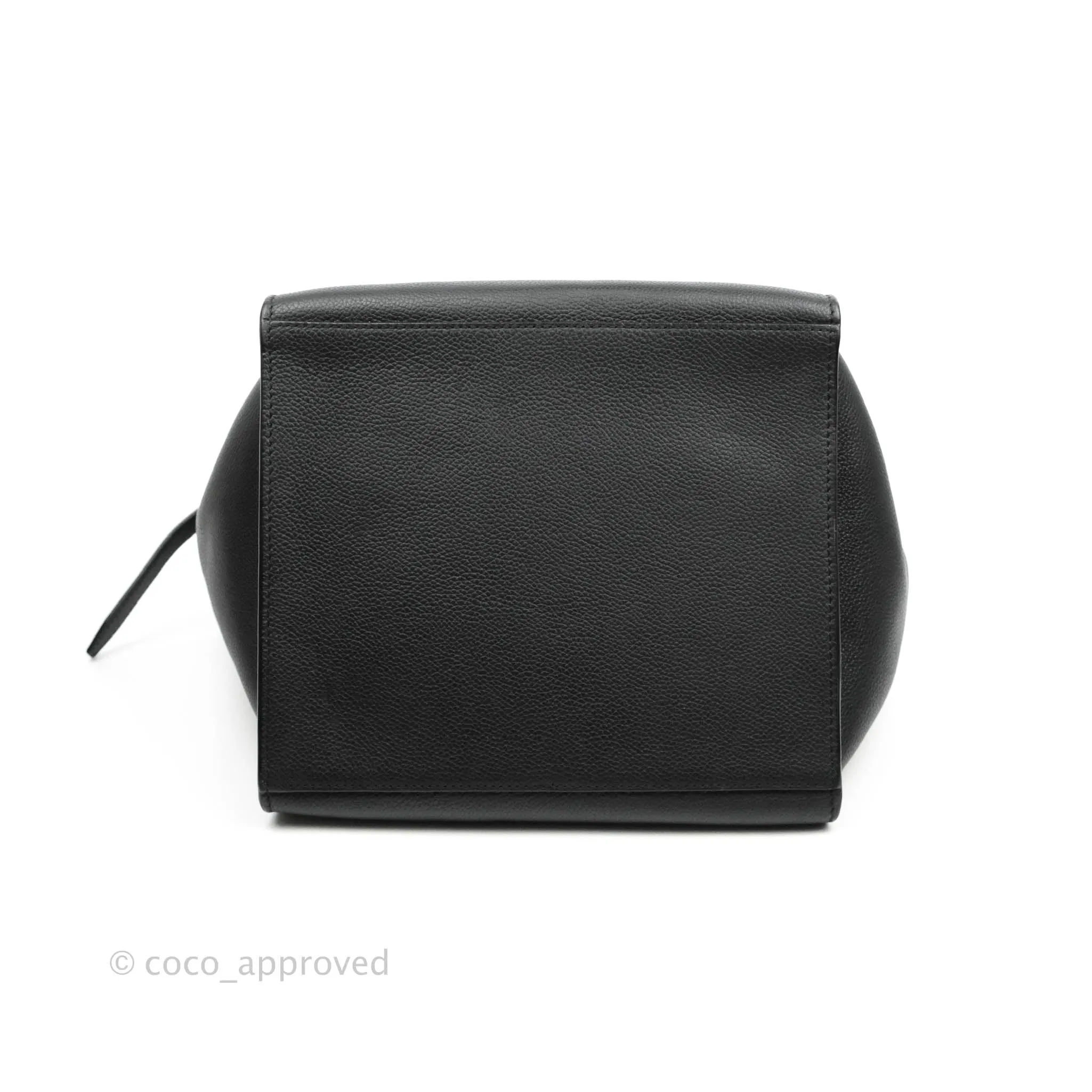 Celine Small Big Bag Black Supple Grained Leather Silver Hardware