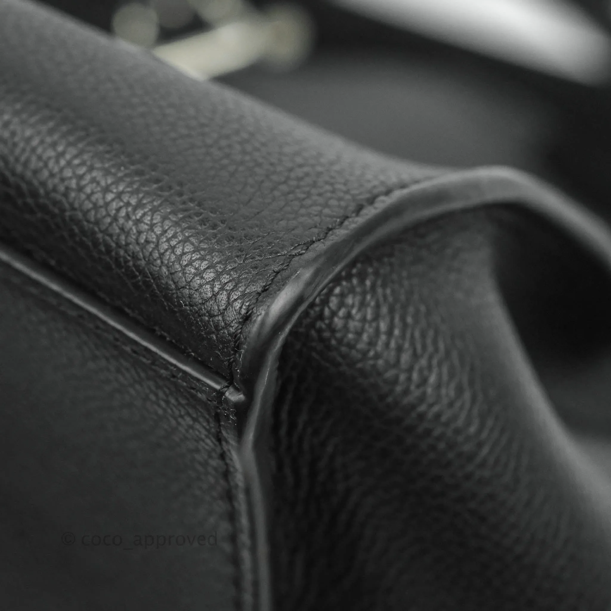 Celine Small Big Bag Black Supple Grained Leather Silver Hardware
