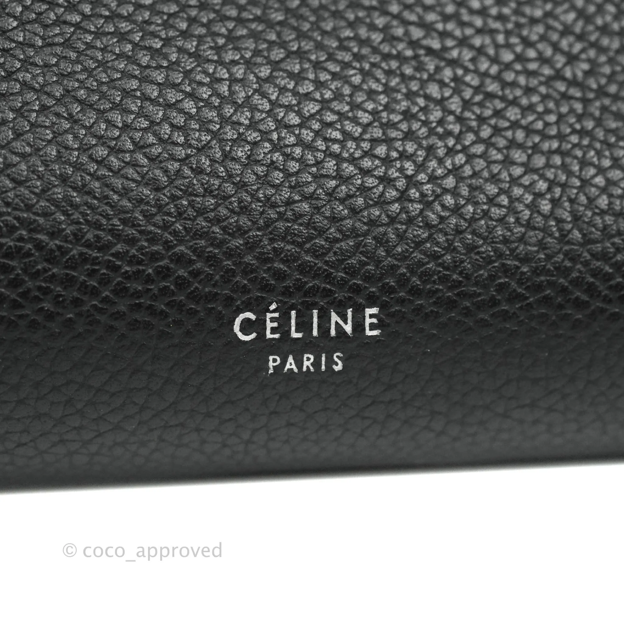 Celine Small Big Bag Black Supple Grained Leather Silver Hardware