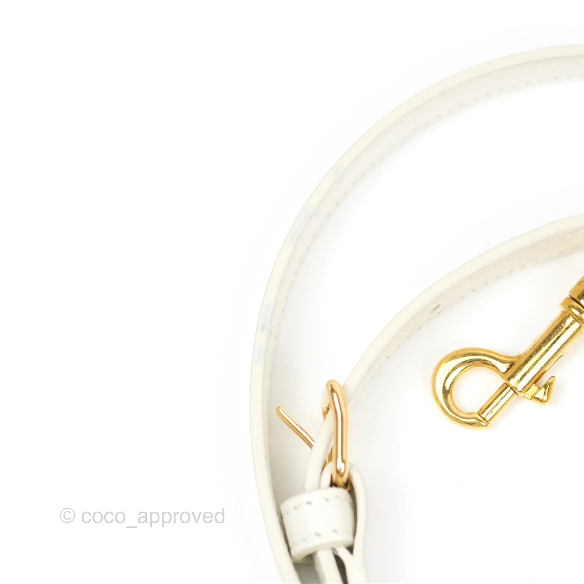 Celine Small Boston Bag White Triomphe Canvas Calfskin