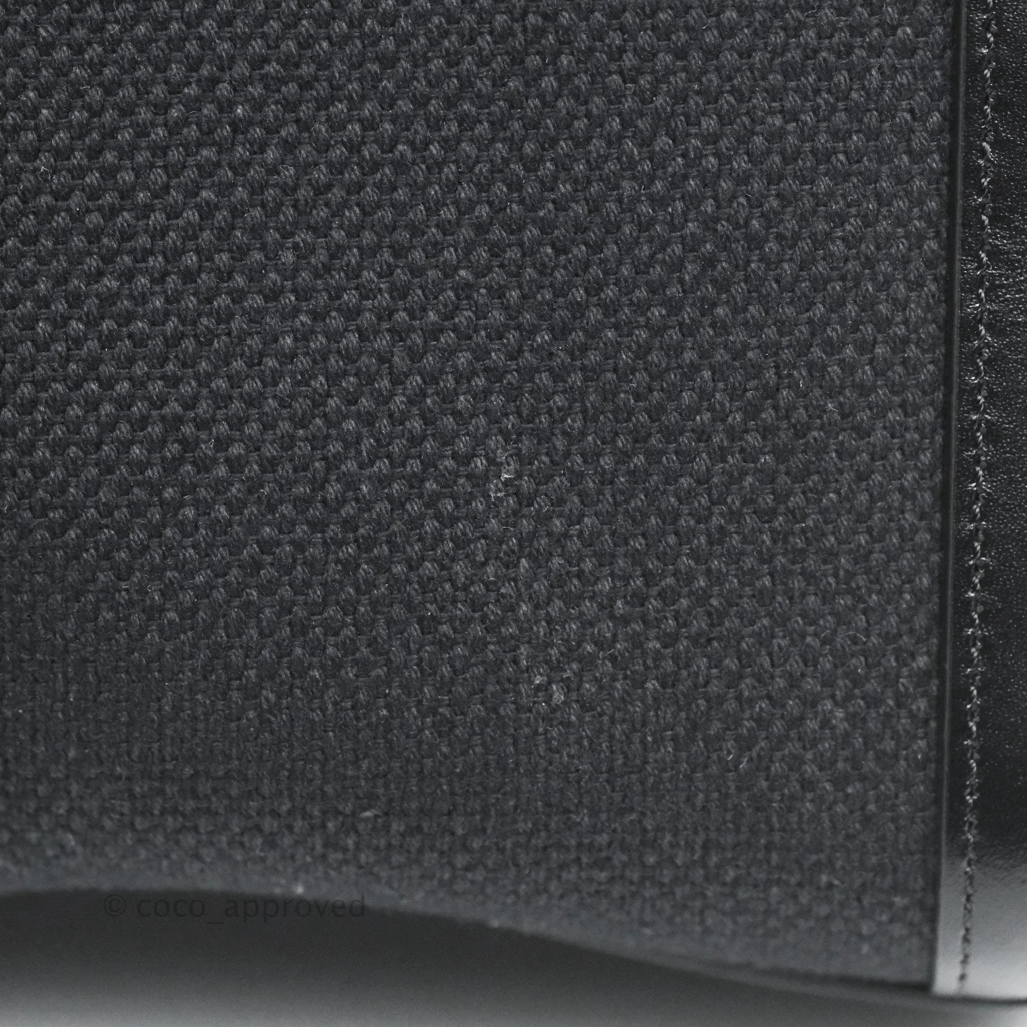 Celine Small Cabas Vertical Tote Black Textlie