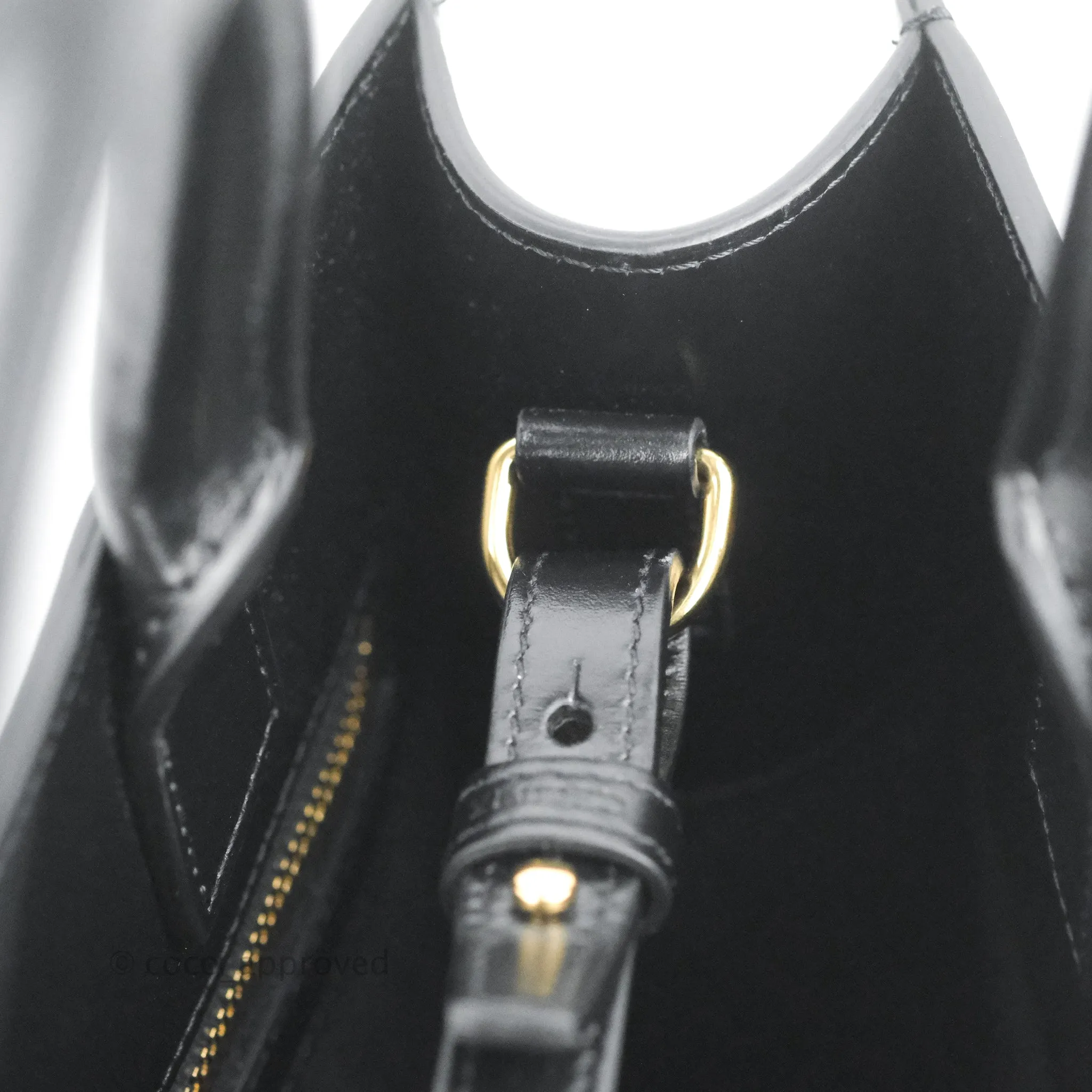 Celine Small Cabas Vertical Tote Black Textlie