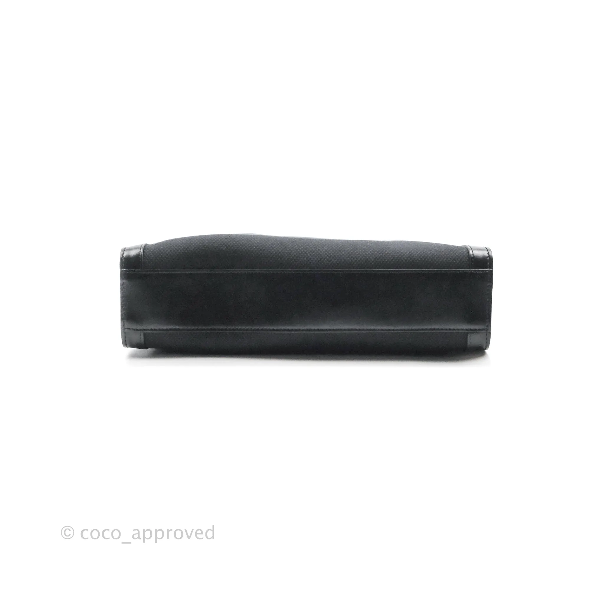 Celine Small Cabas Vertical Tote Black Textlie