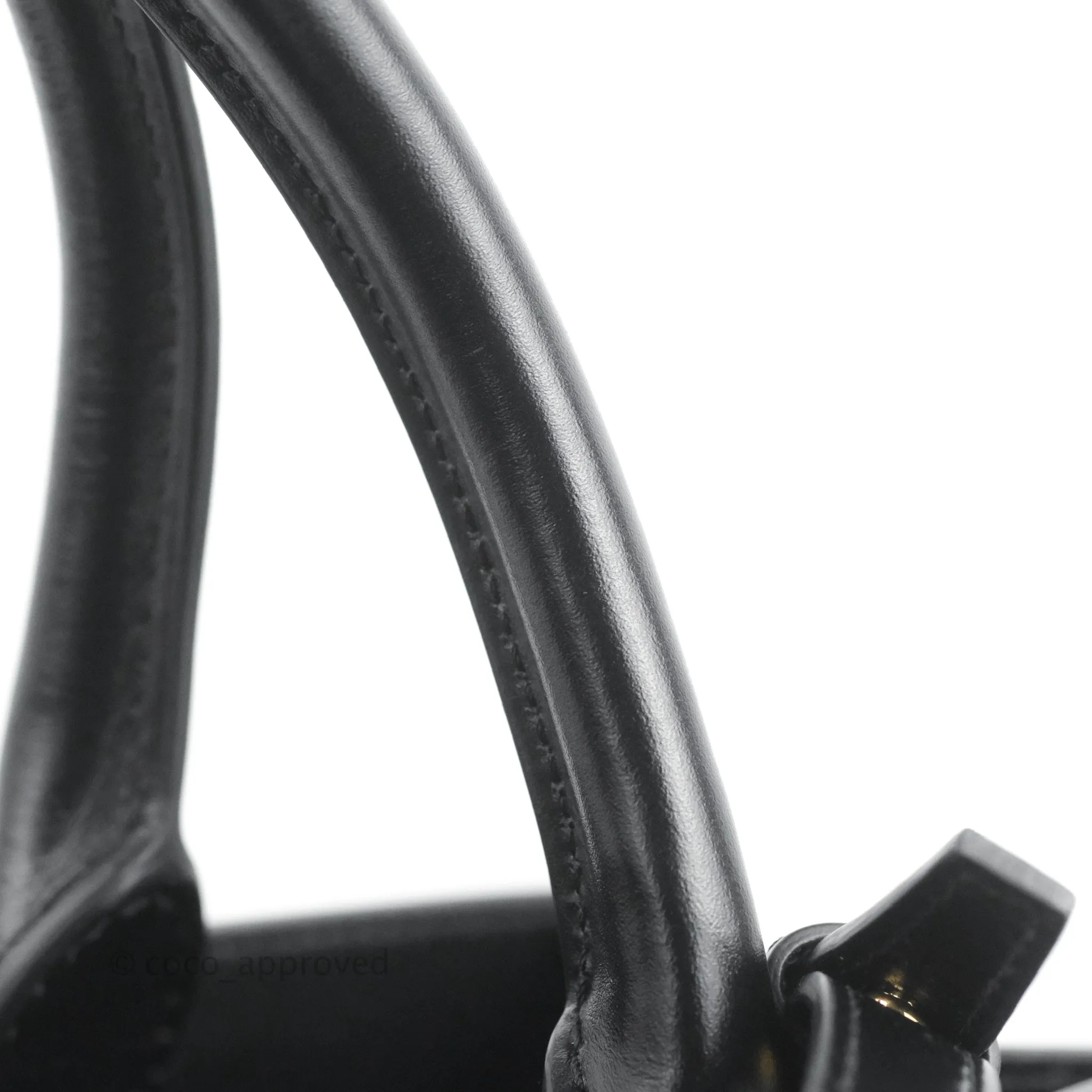 Celine Small Cabas Vertical Tote Black Textlie