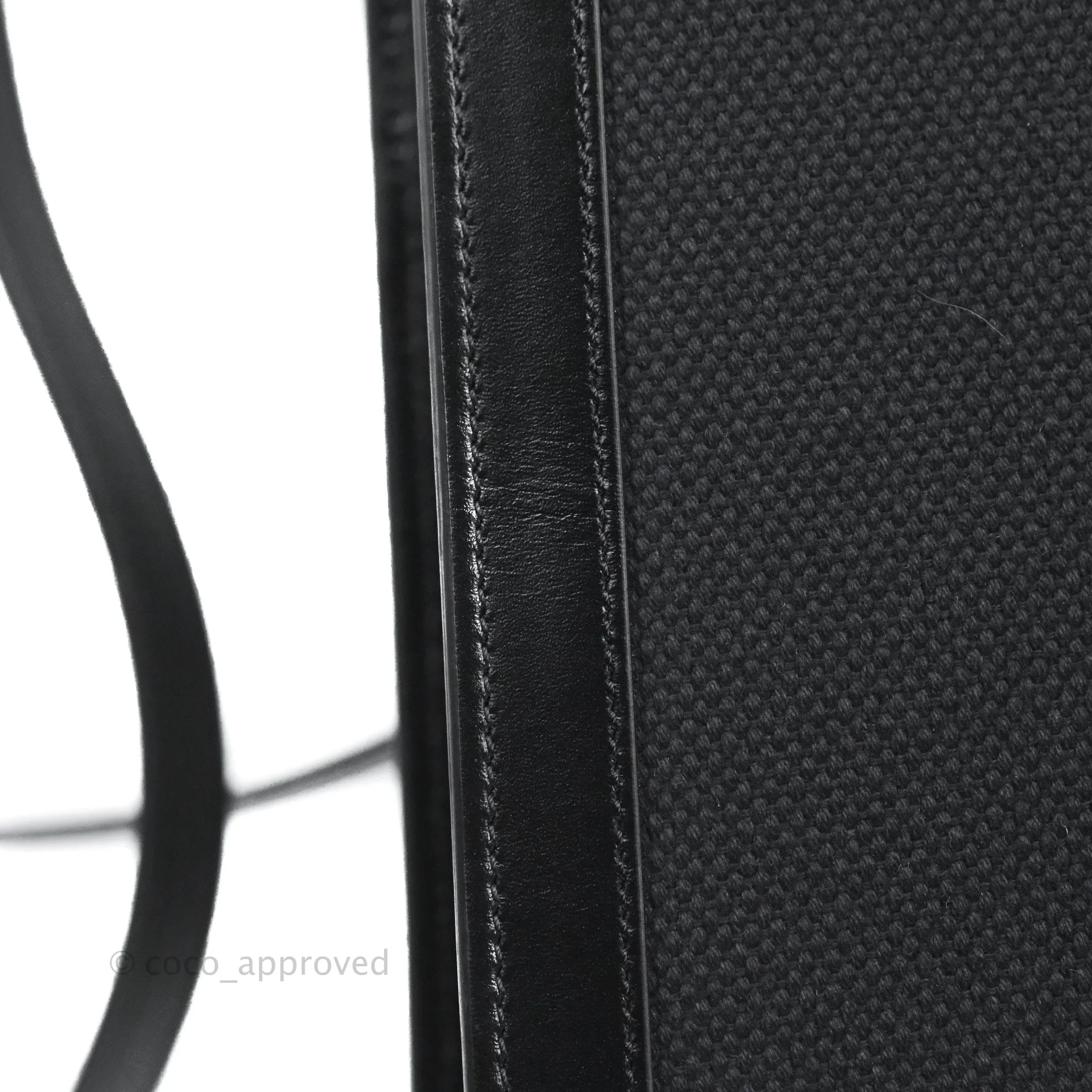 Celine Small Cabas Vertical Tote Black Textlie