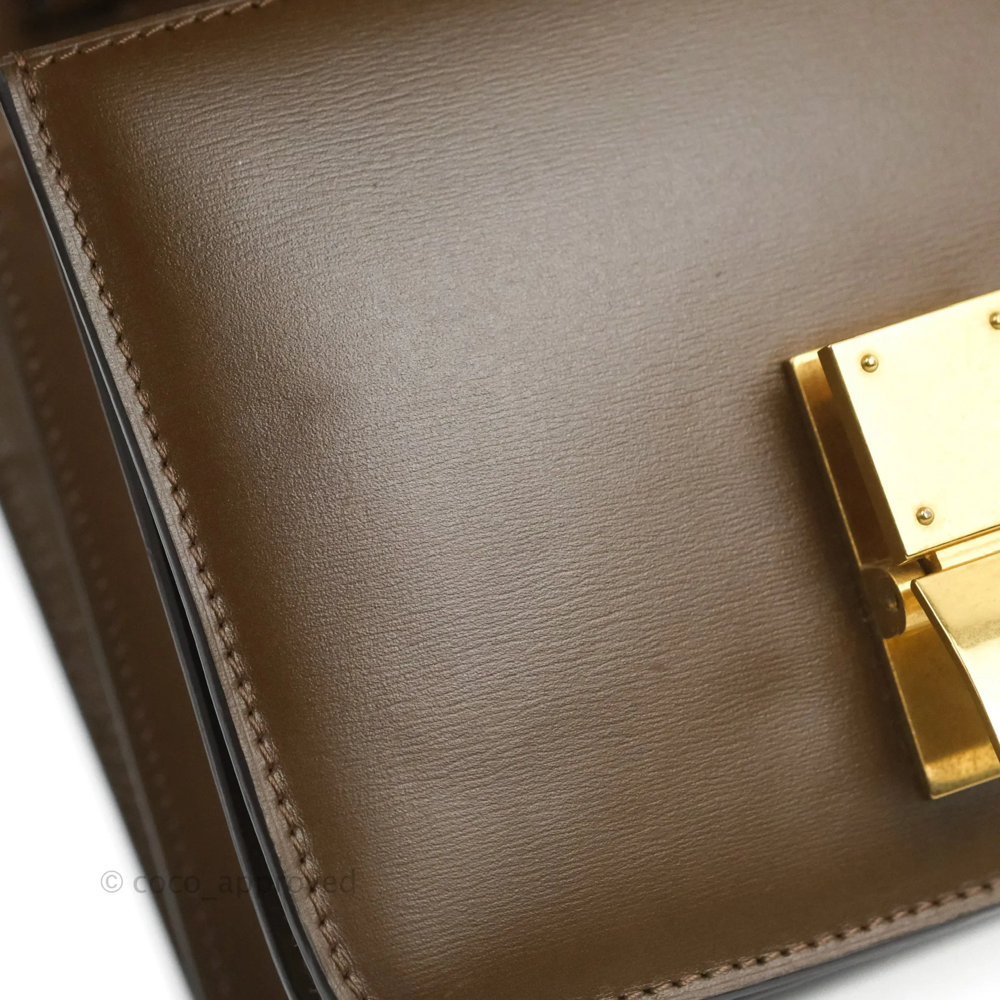 Celine Small Classic Box Flap Caramel Calfskin
