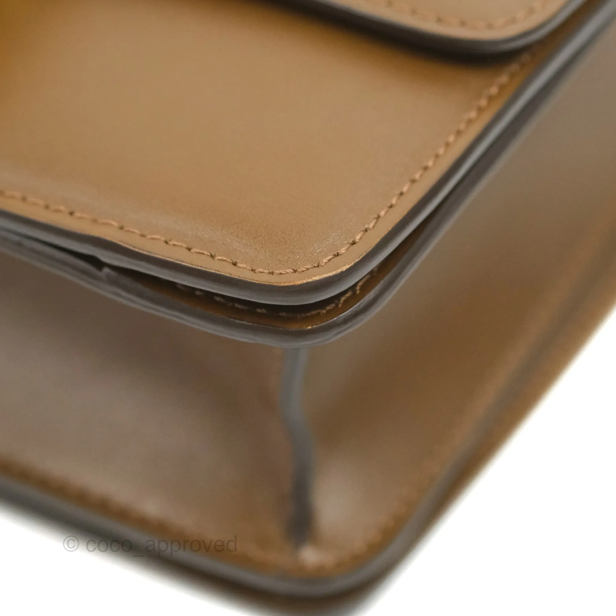 Celine Small Classic Box Flap Caramel Calfskin