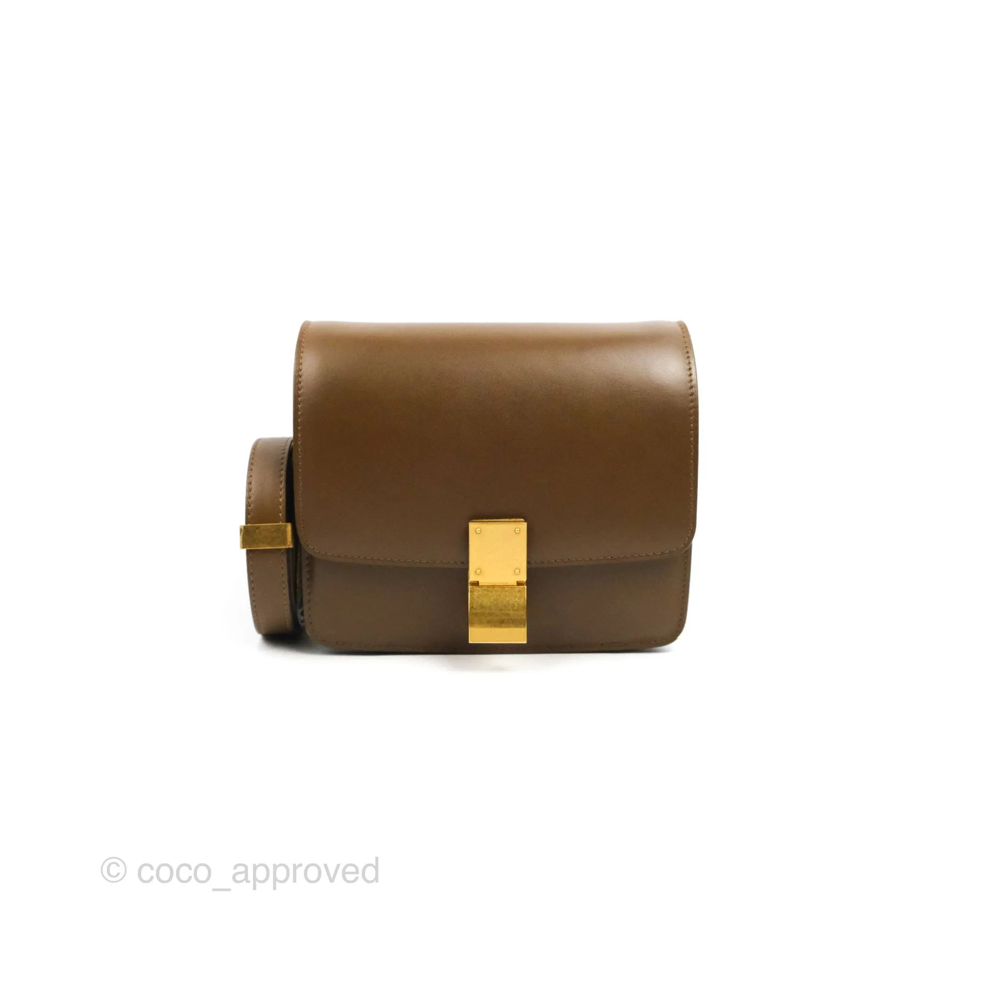 Celine Small Classic Box Flap Caramel Calfskin