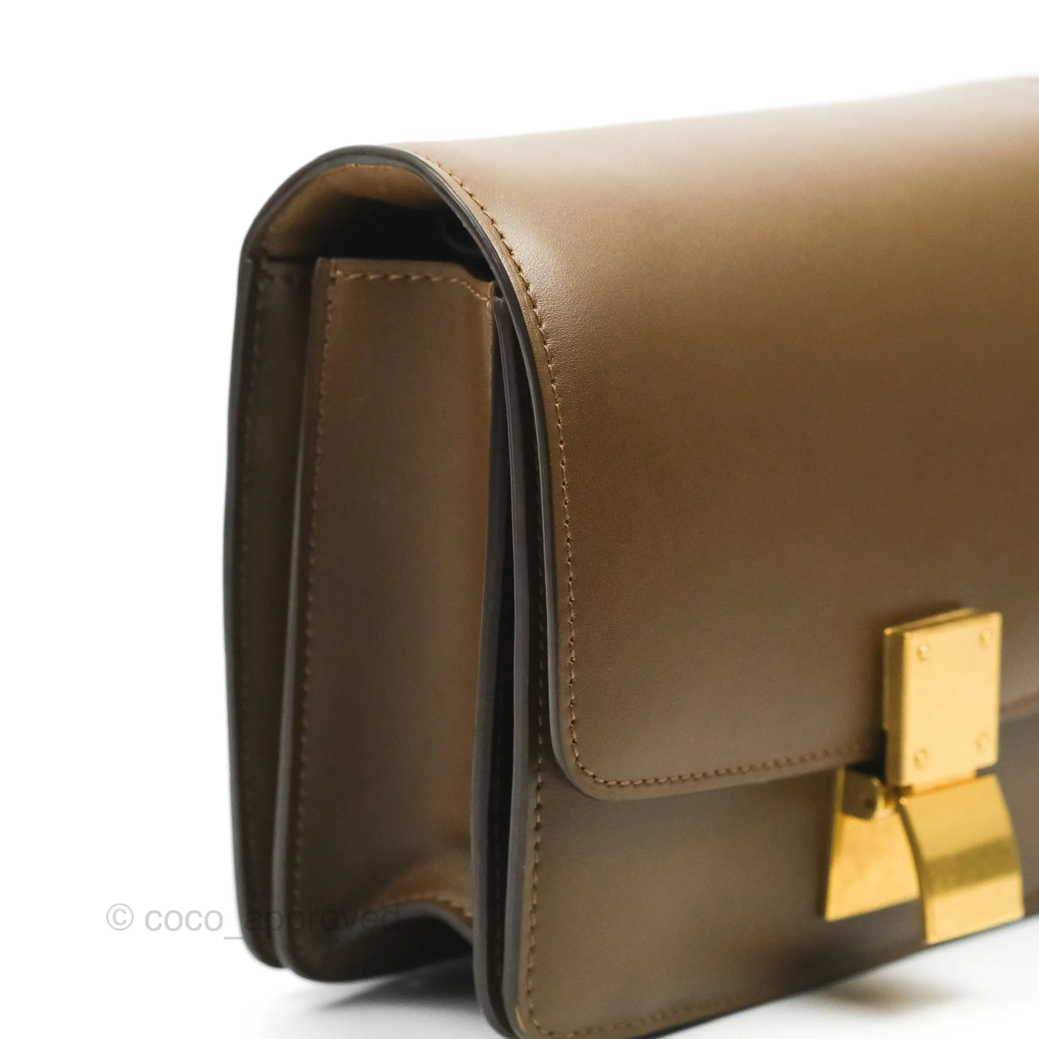 Celine Small Classic Box Flap Caramel Calfskin