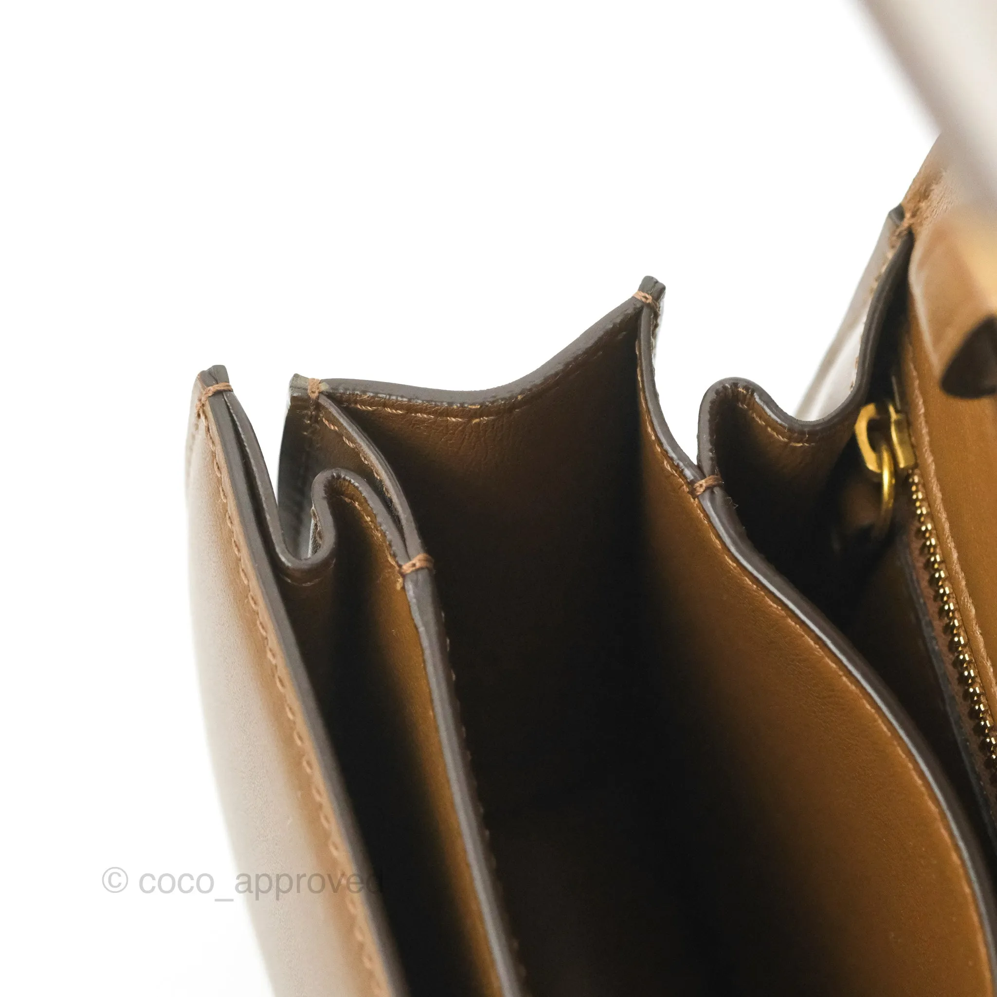 Celine Small Classic Box Flap Caramel Calfskin