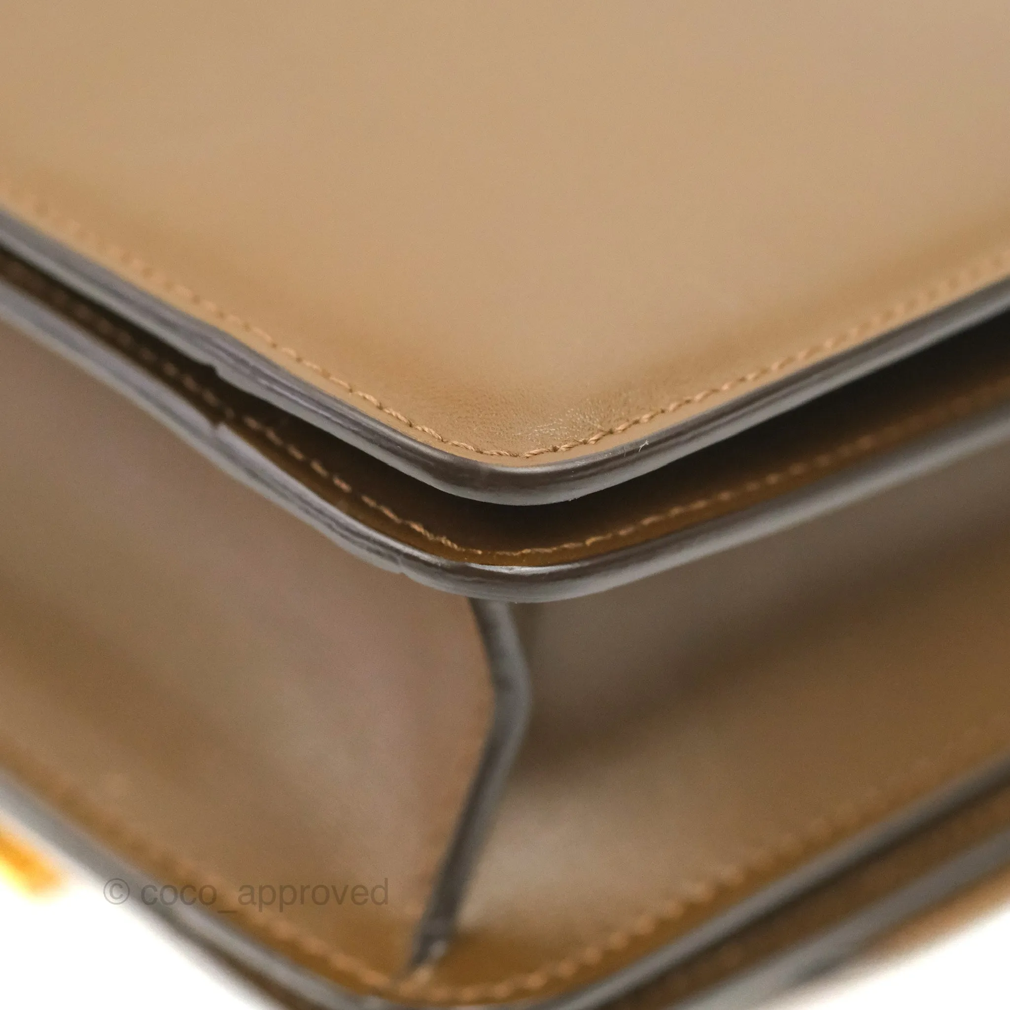 Celine Small Classic Box Flap Caramel Calfskin