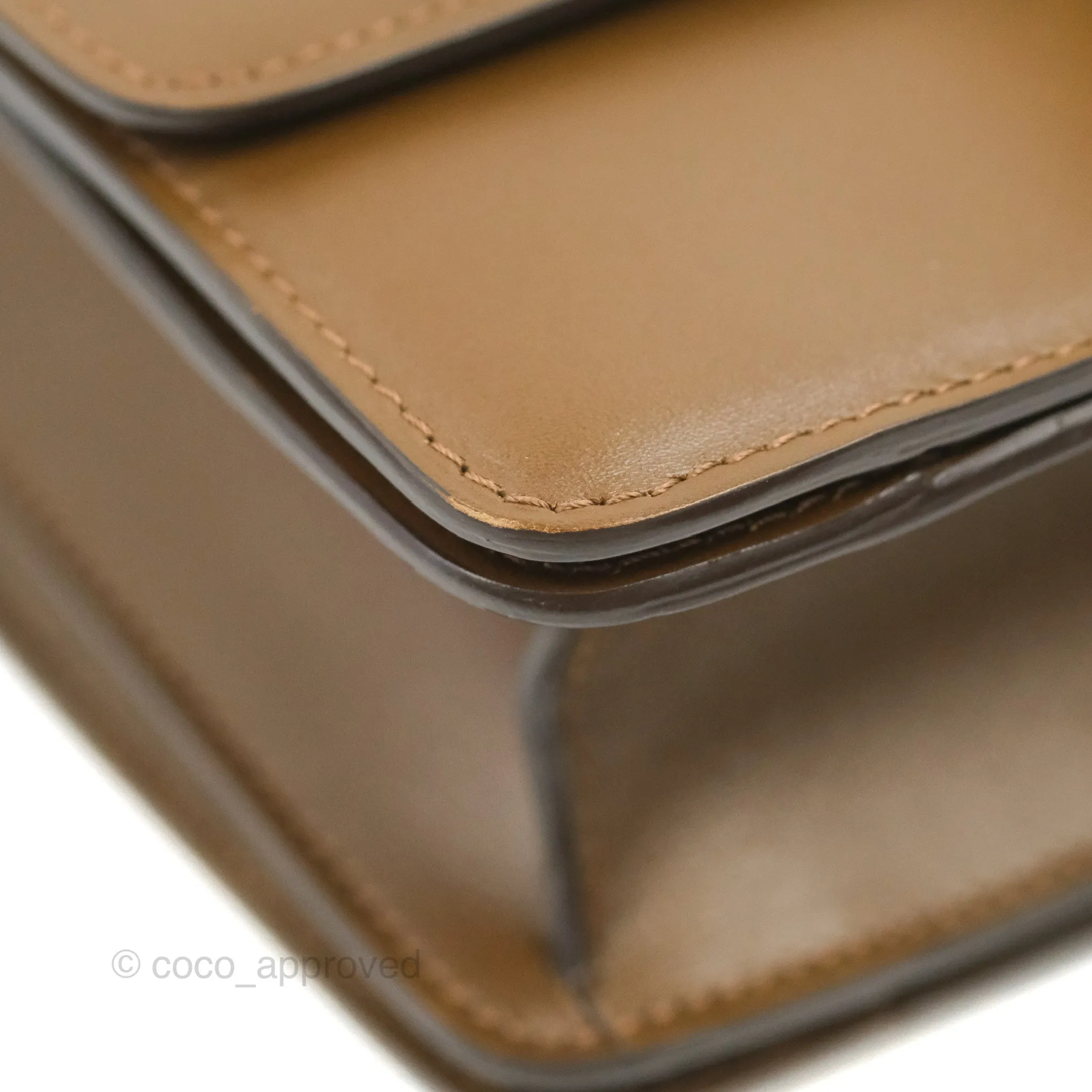 Celine Small Classic Box Flap Caramel Calfskin