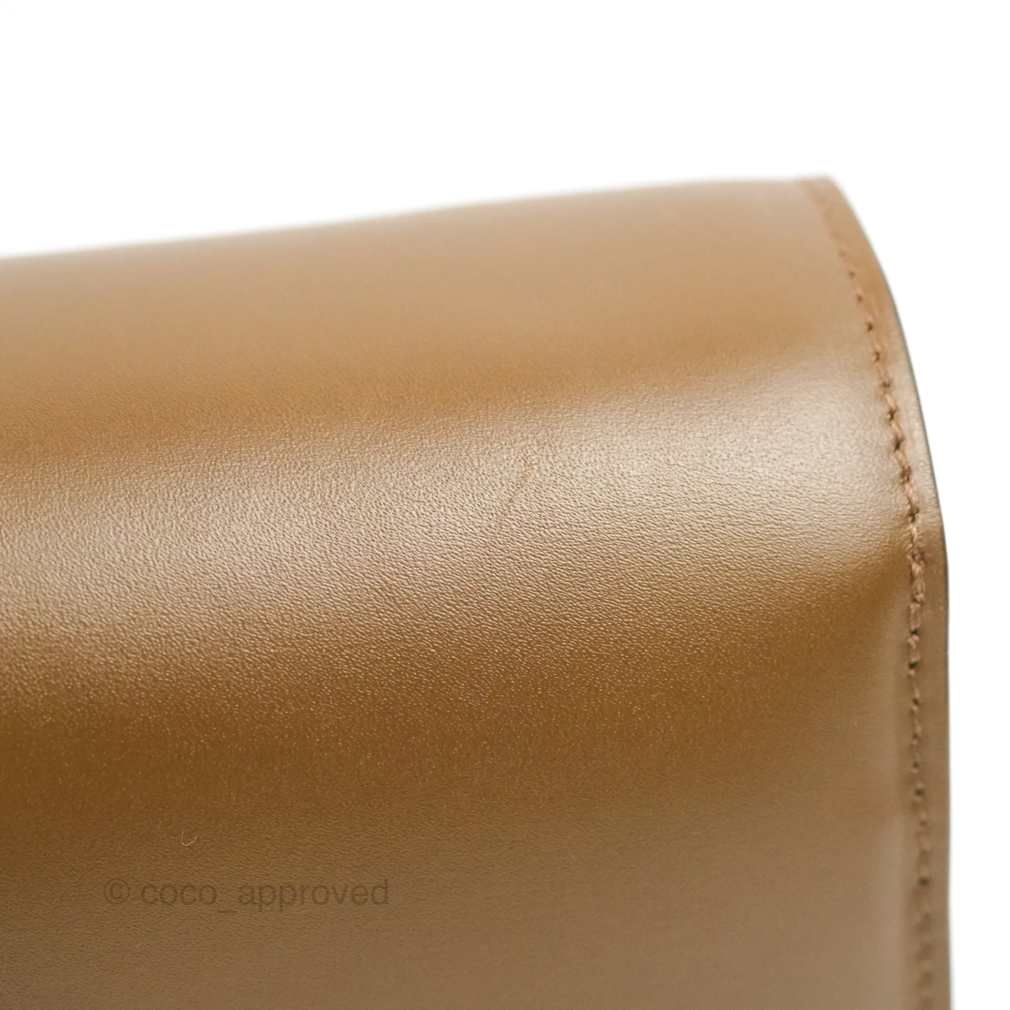 Celine Small Classic Box Flap Caramel Calfskin