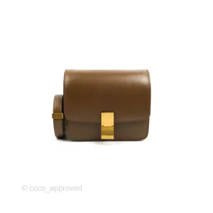 Celine Small Classic Box Flap Caramel Calfskin