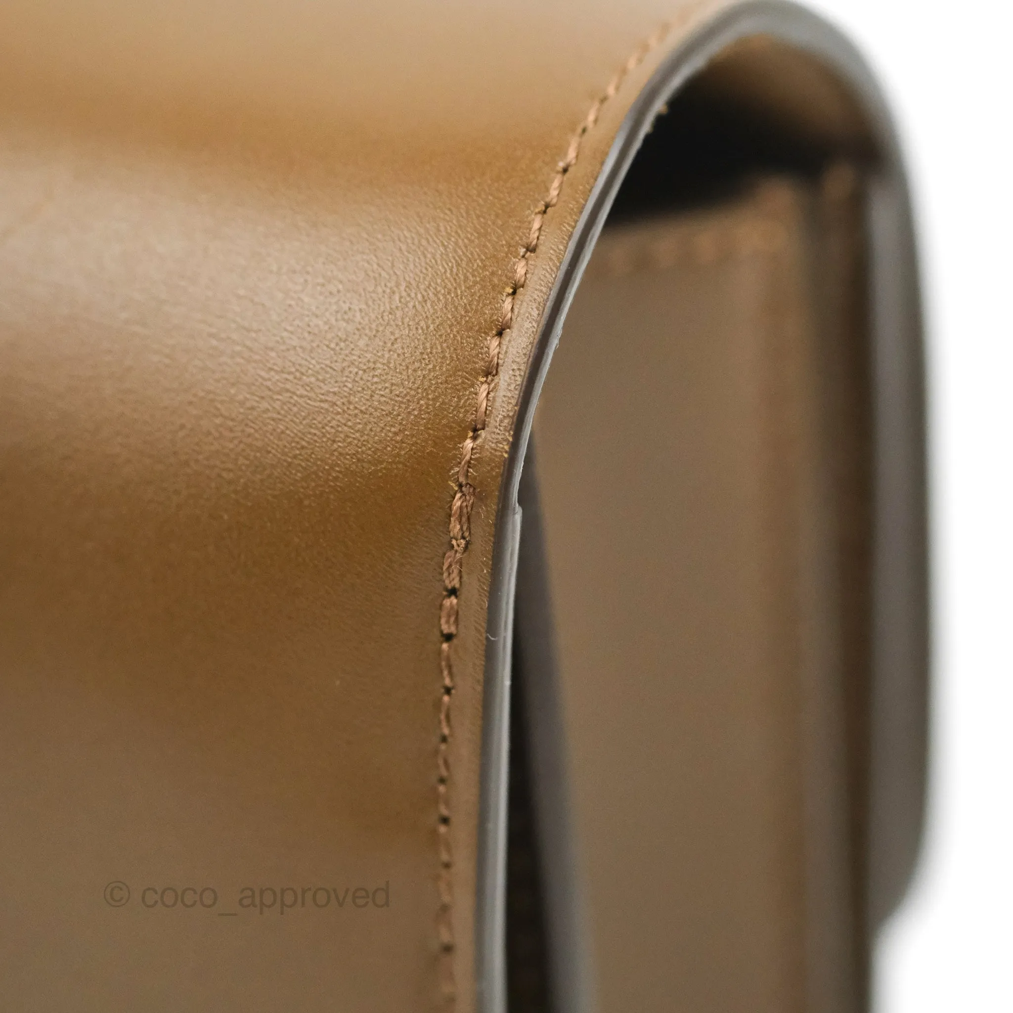 Celine Small Classic Box Flap Caramel Calfskin