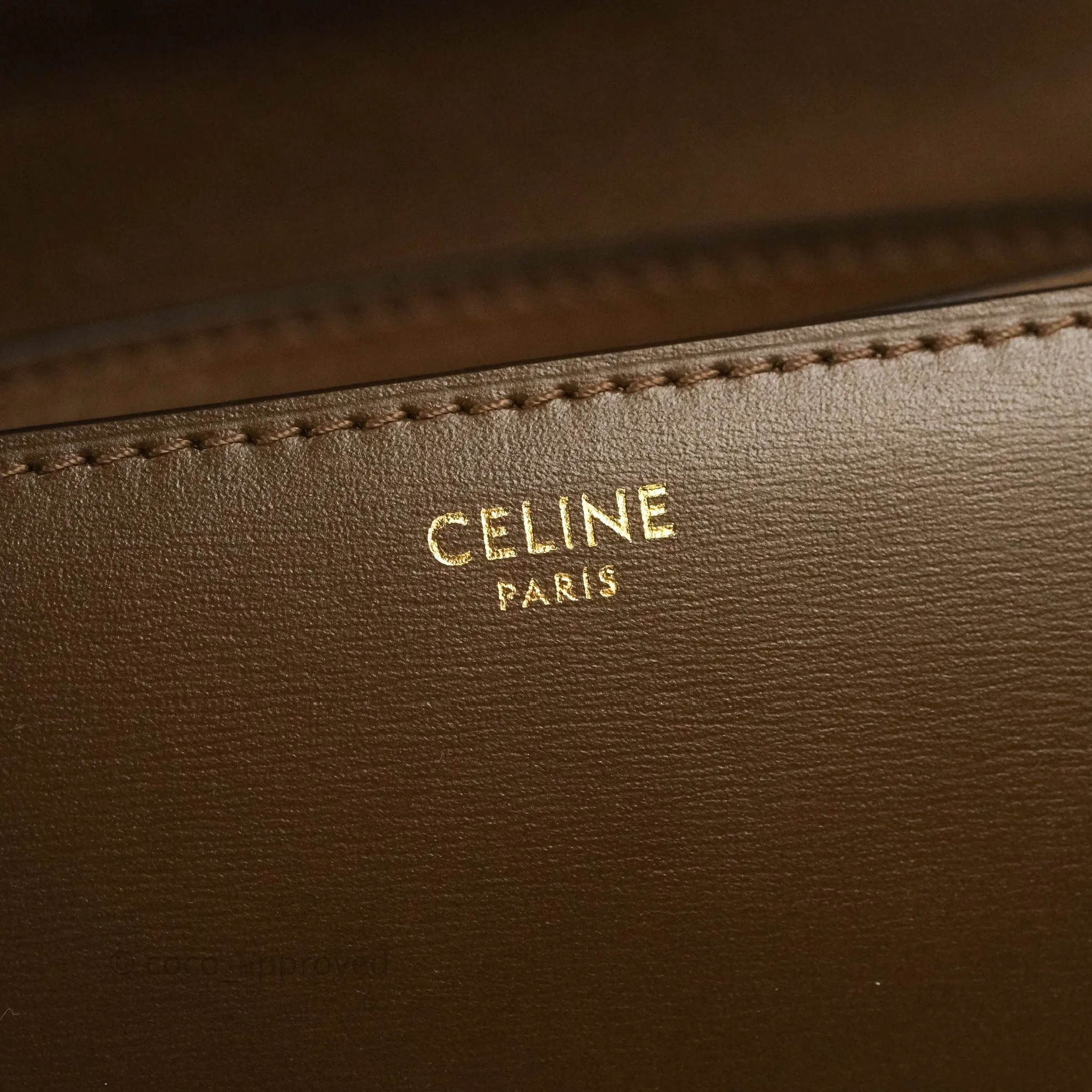 Celine Small Classic Box Flap Caramel Calfskin