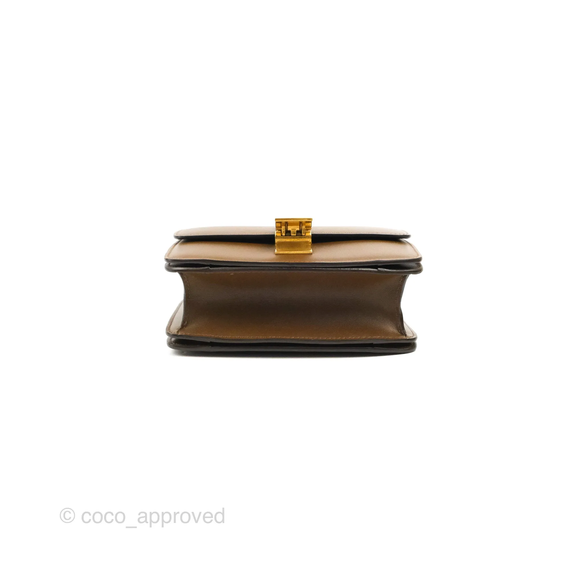 Celine Small Classic Box Flap Caramel Calfskin