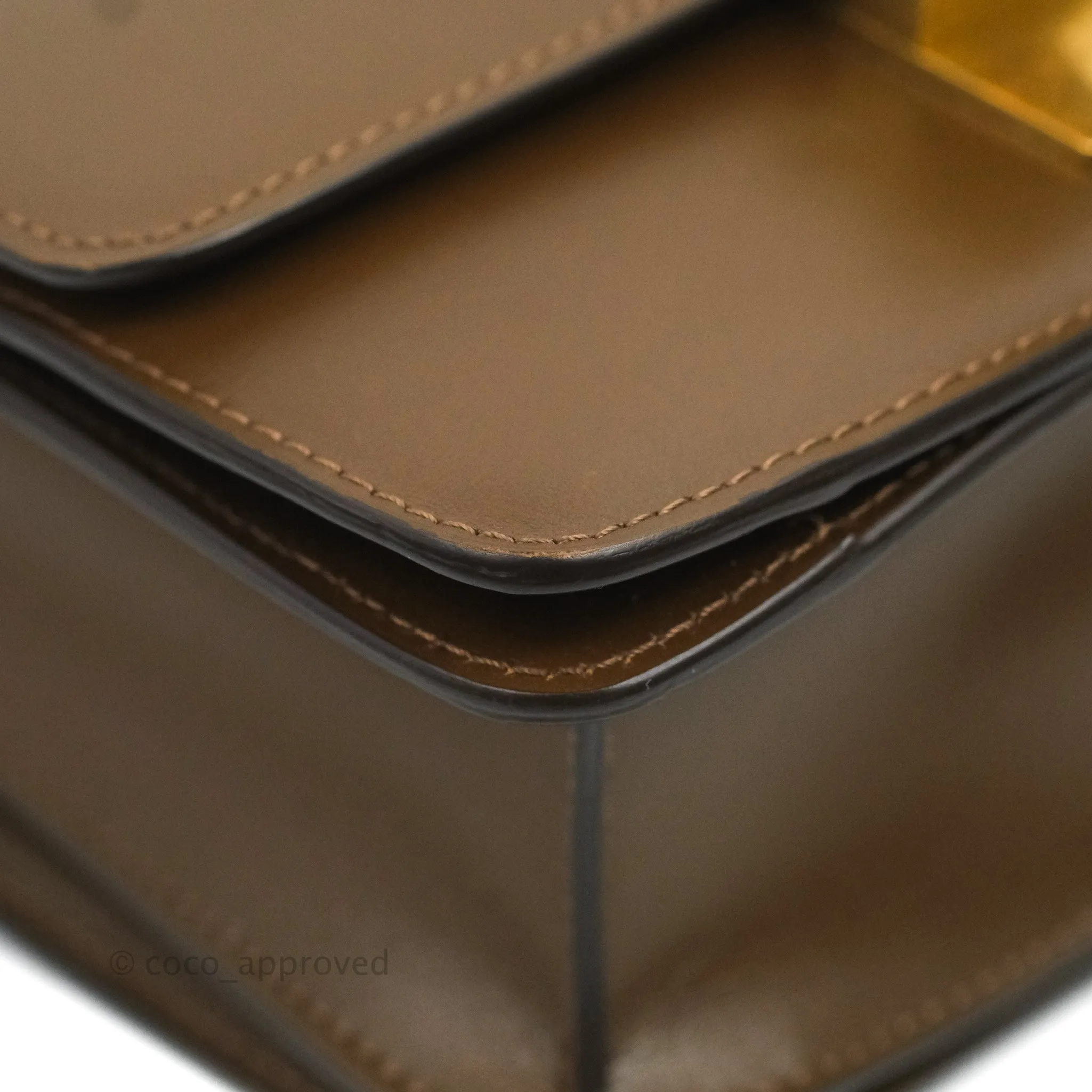 Celine Small Classic Box Flap Caramel Calfskin