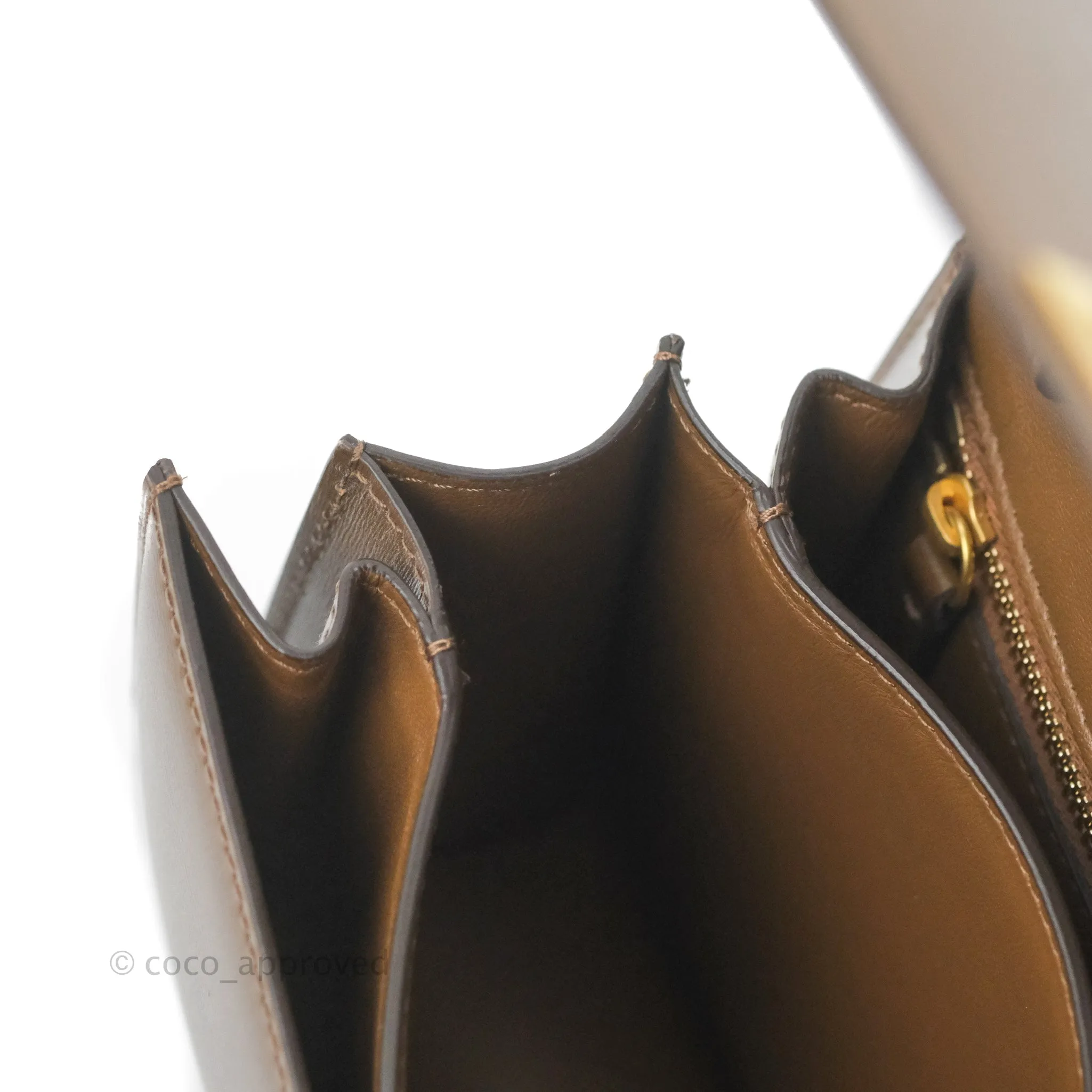 Celine Small Classic Box Flap Caramel Calfskin