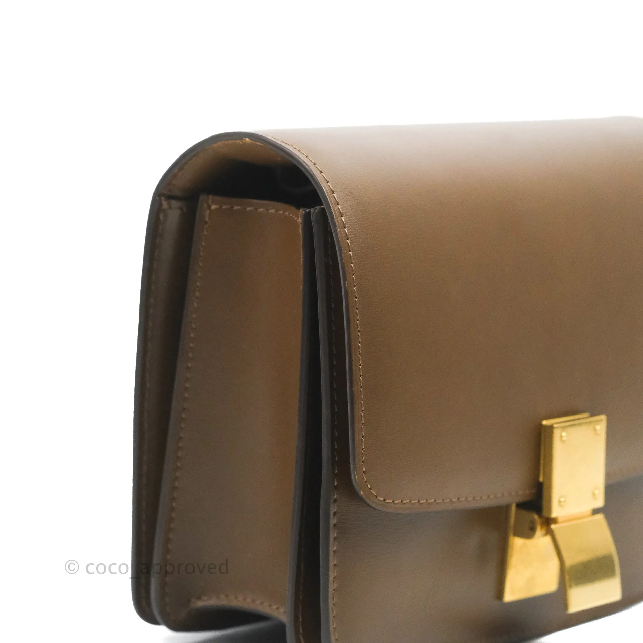 Celine Small Classic Box Flap Caramel Calfskin