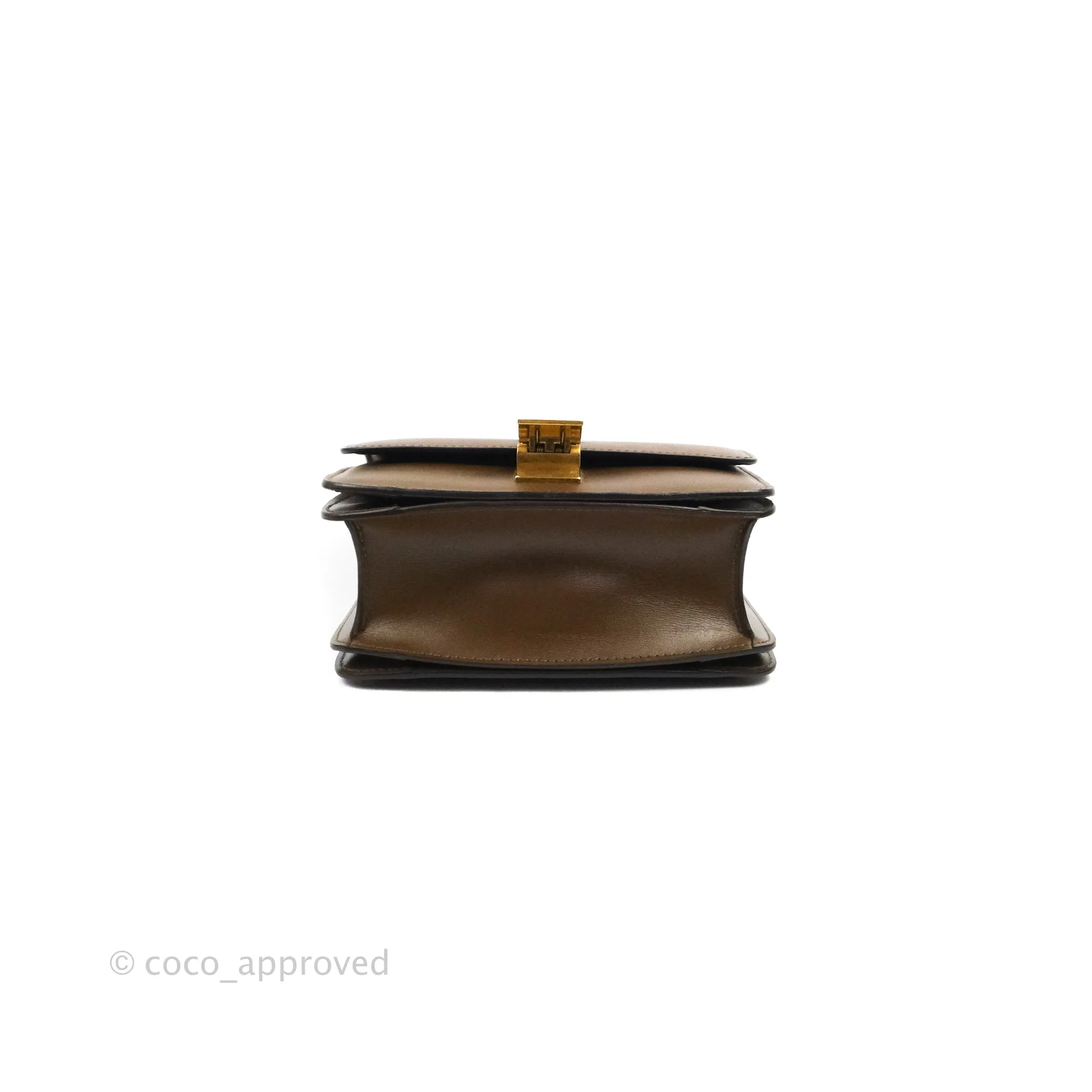 Celine Small Classic Box Flap Caramel Calfskin