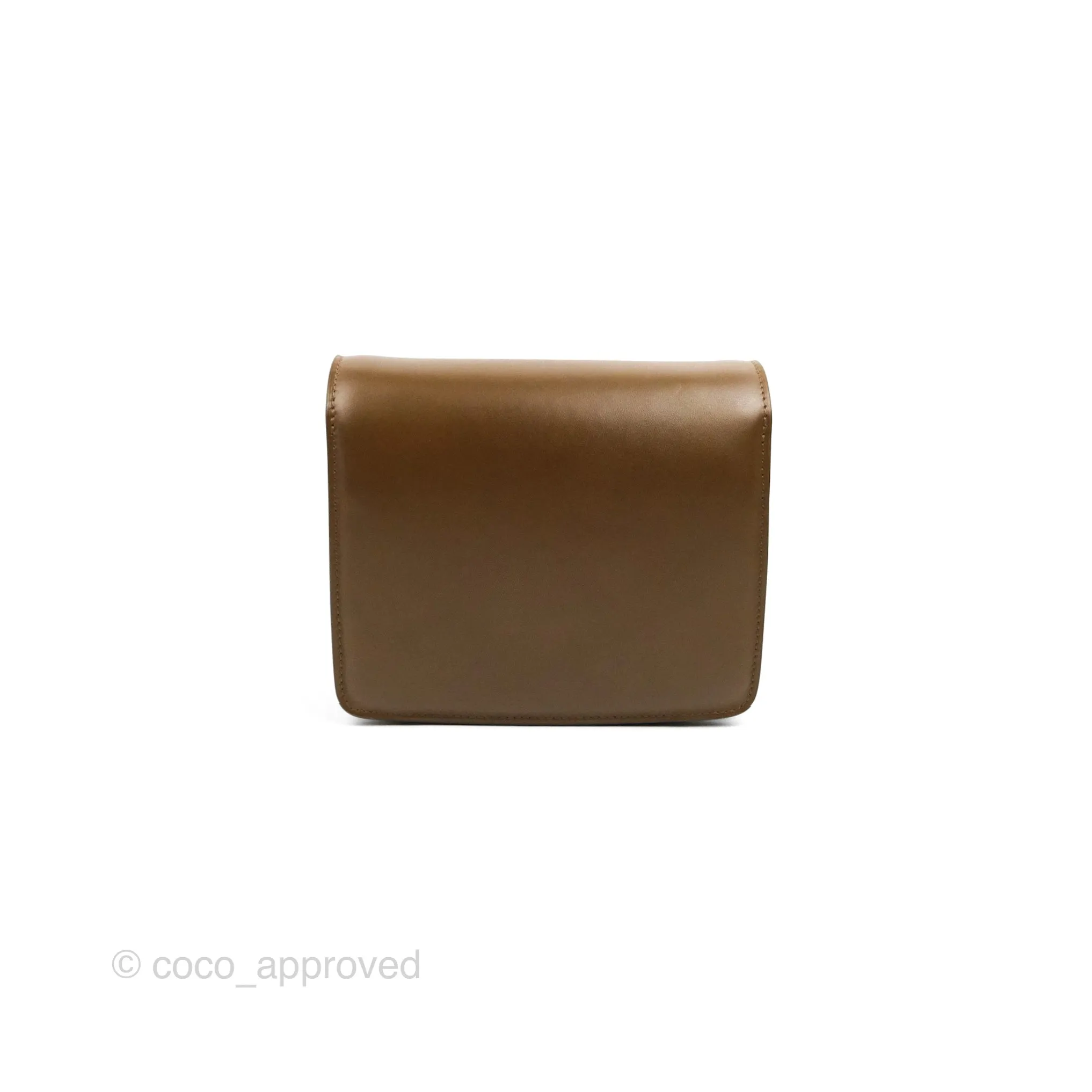 Celine Small Classic Box Flap Caramel Calfskin