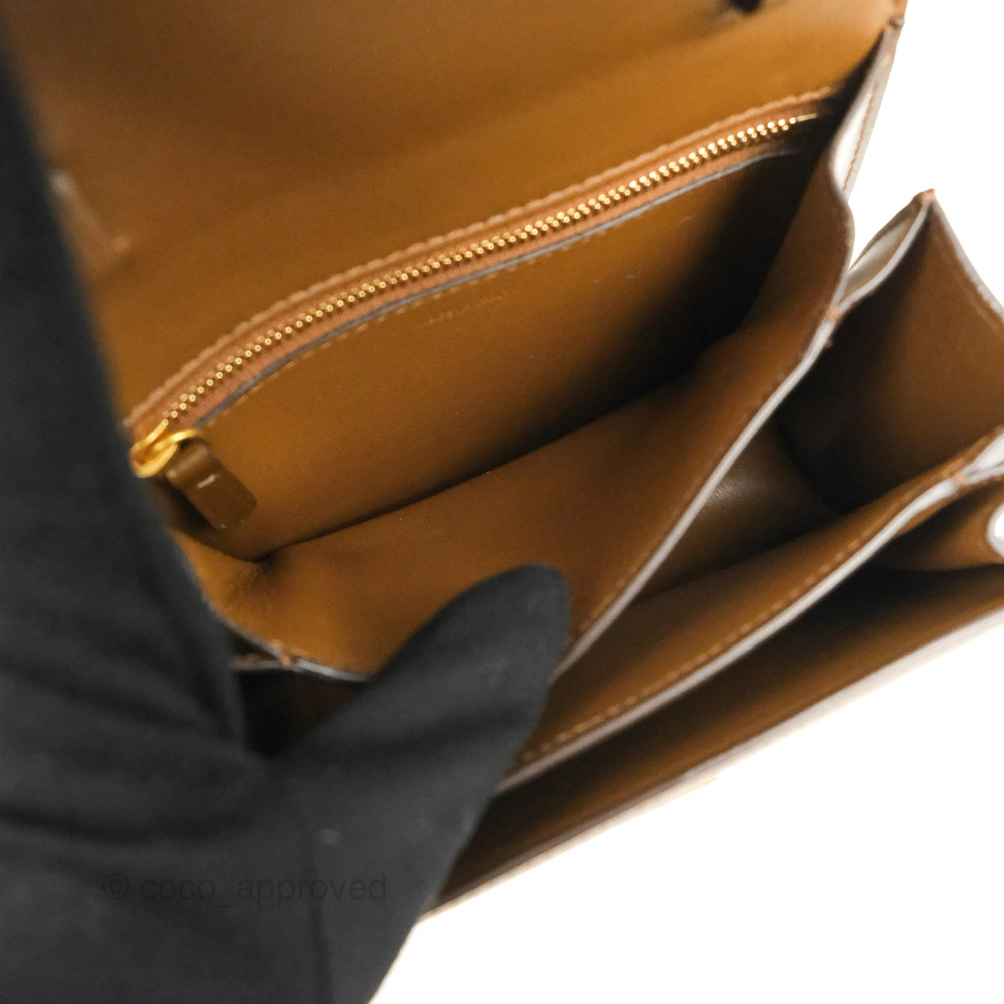 Celine Small Classic Box Flap Caramel Calfskin