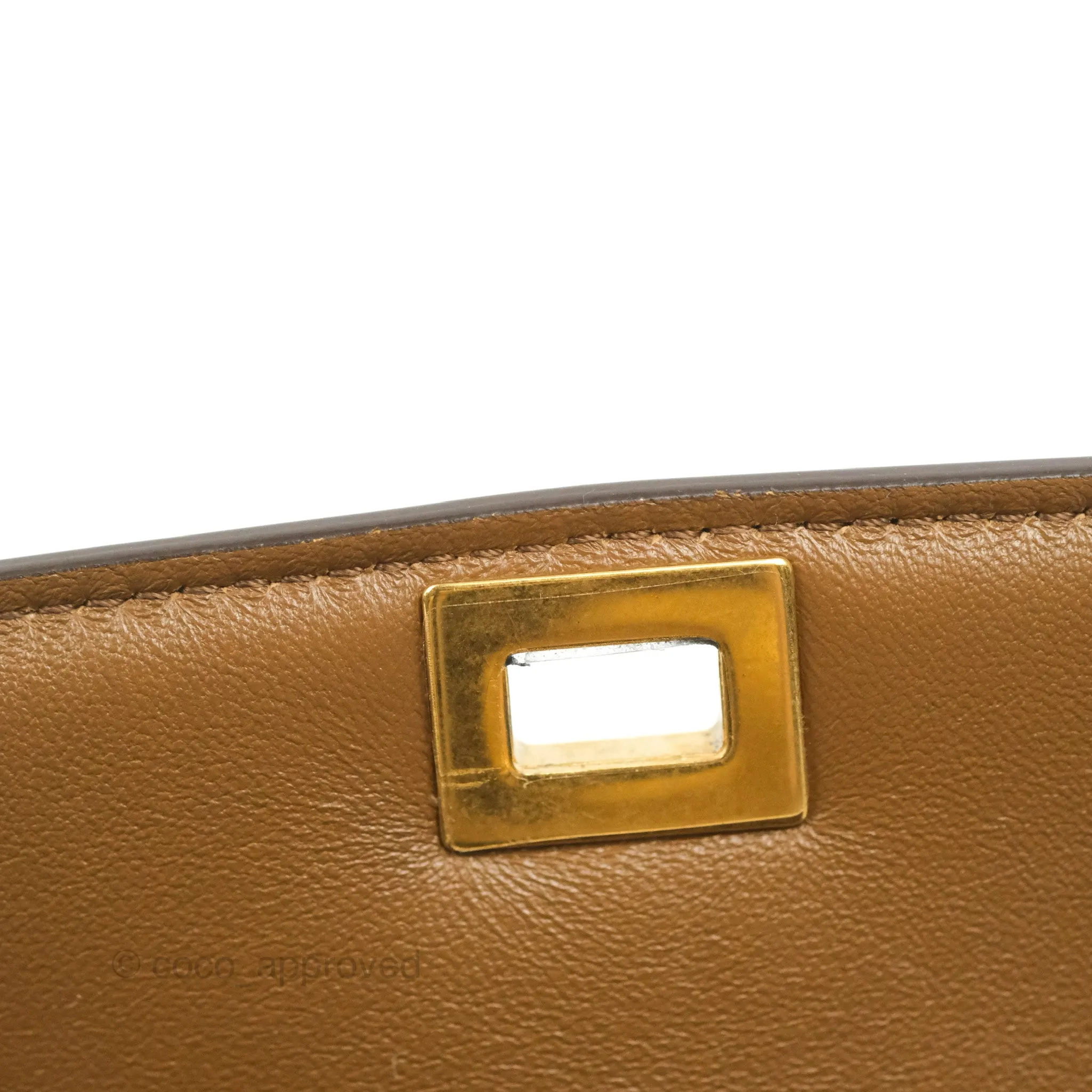 Celine Small Classic Box Flap Caramel Calfskin