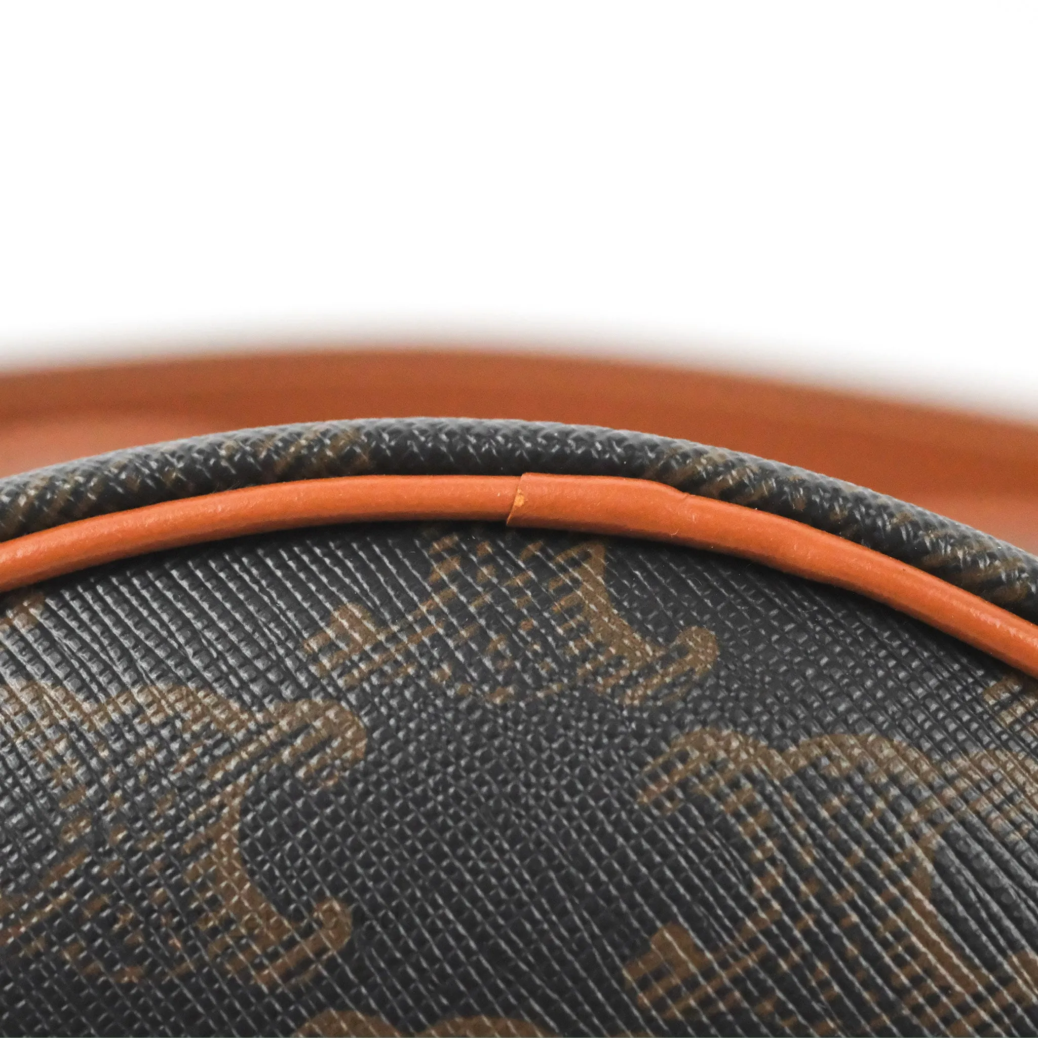 Celine Small Drawstring Bag Triomphe Canvas Tan Calfskin
