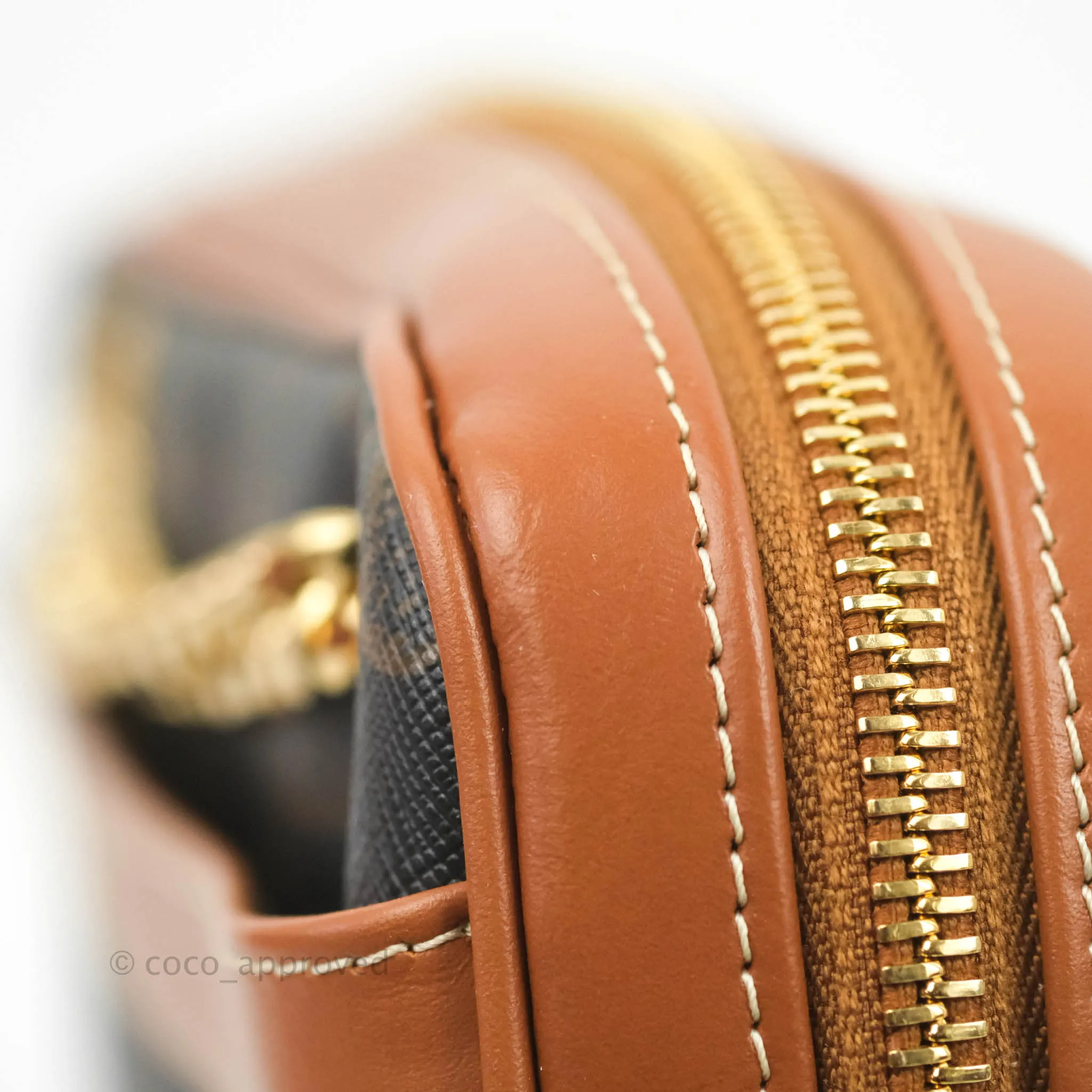 Celine Small Patapans in Triomphe Canvas Tan