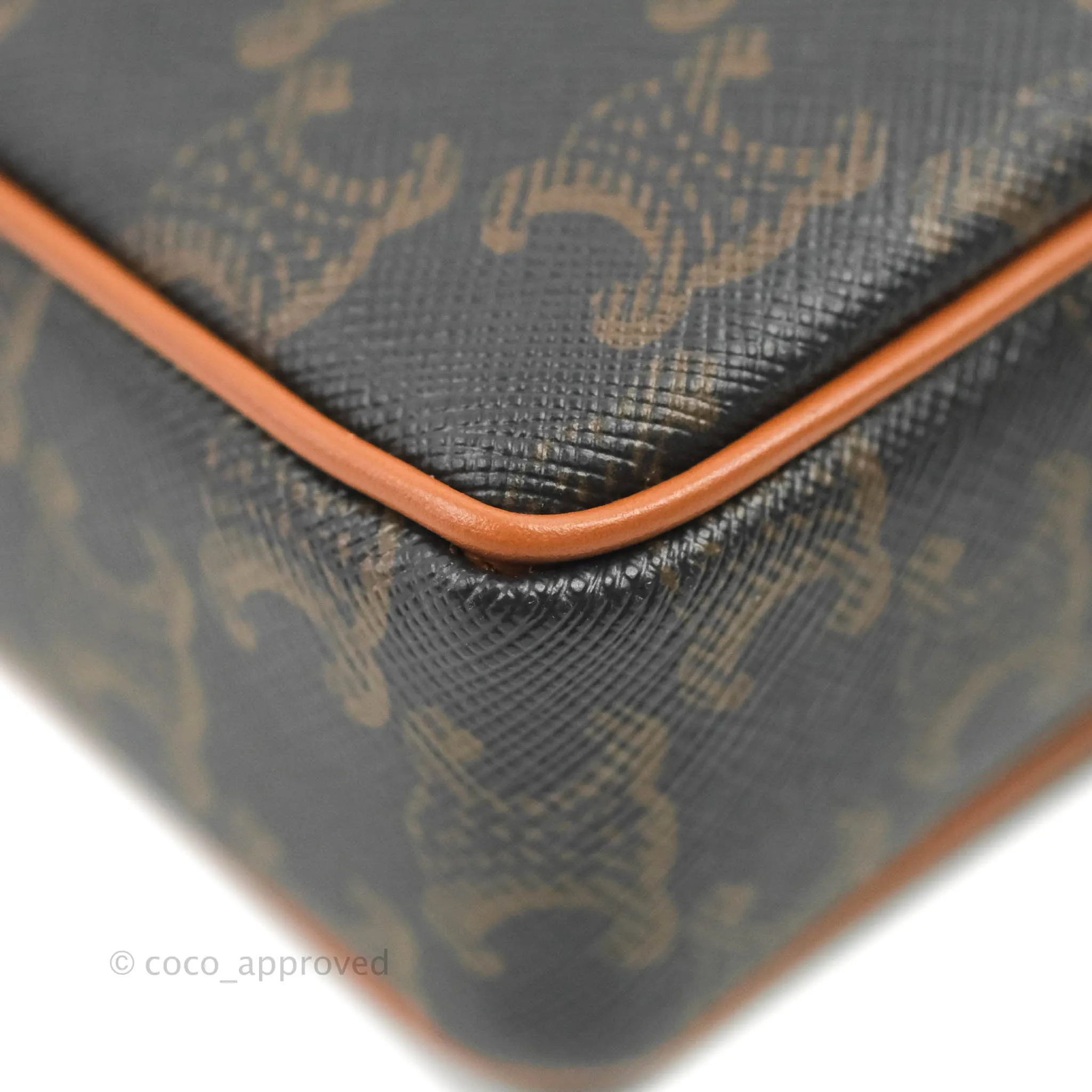 Celine Small Patapans in Triomphe Canvas Tan