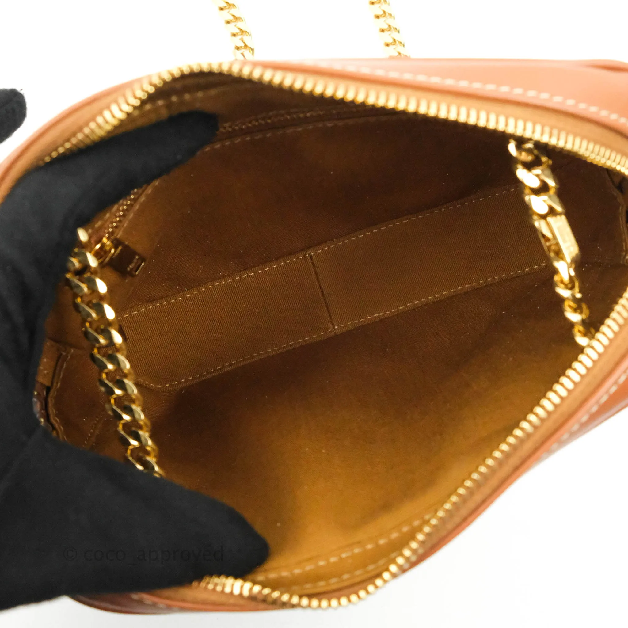 Celine Small Patapans in Triomphe Canvas Tan