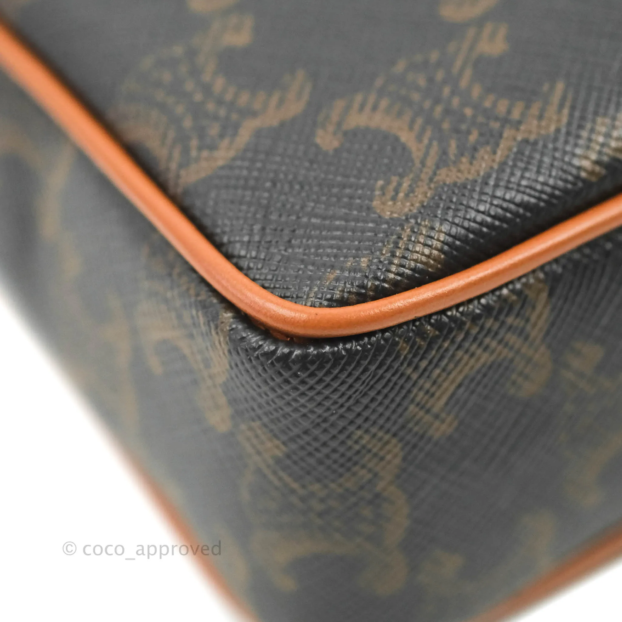 Celine Small Patapans in Triomphe Canvas Tan